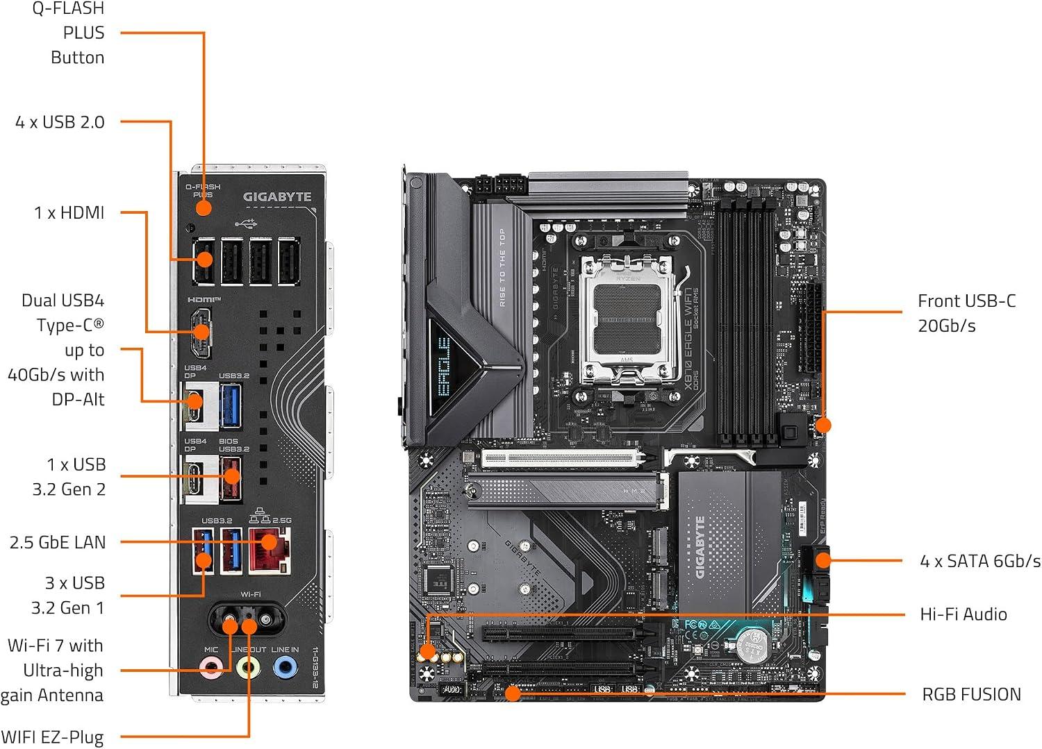 Radeon RX 9070 XT Custom Gaming PC - Ryzen 7 7800X3D, 32GB RAM, 2TB NVMe SSD