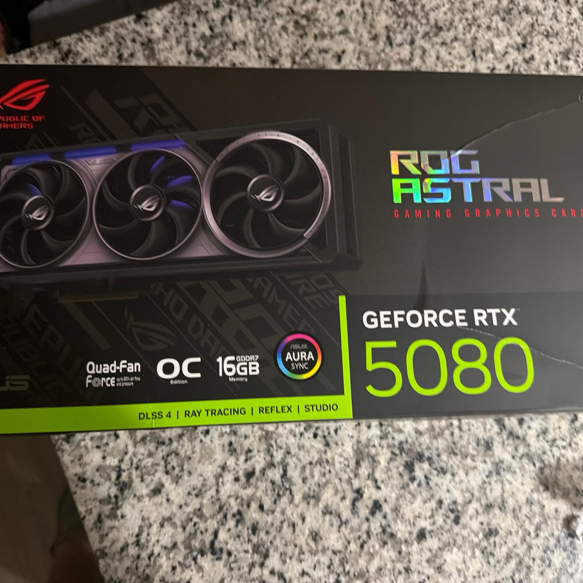 ASUS ROG Astral GeForce RTX 5080 16GB GDDR7 OC Edition
