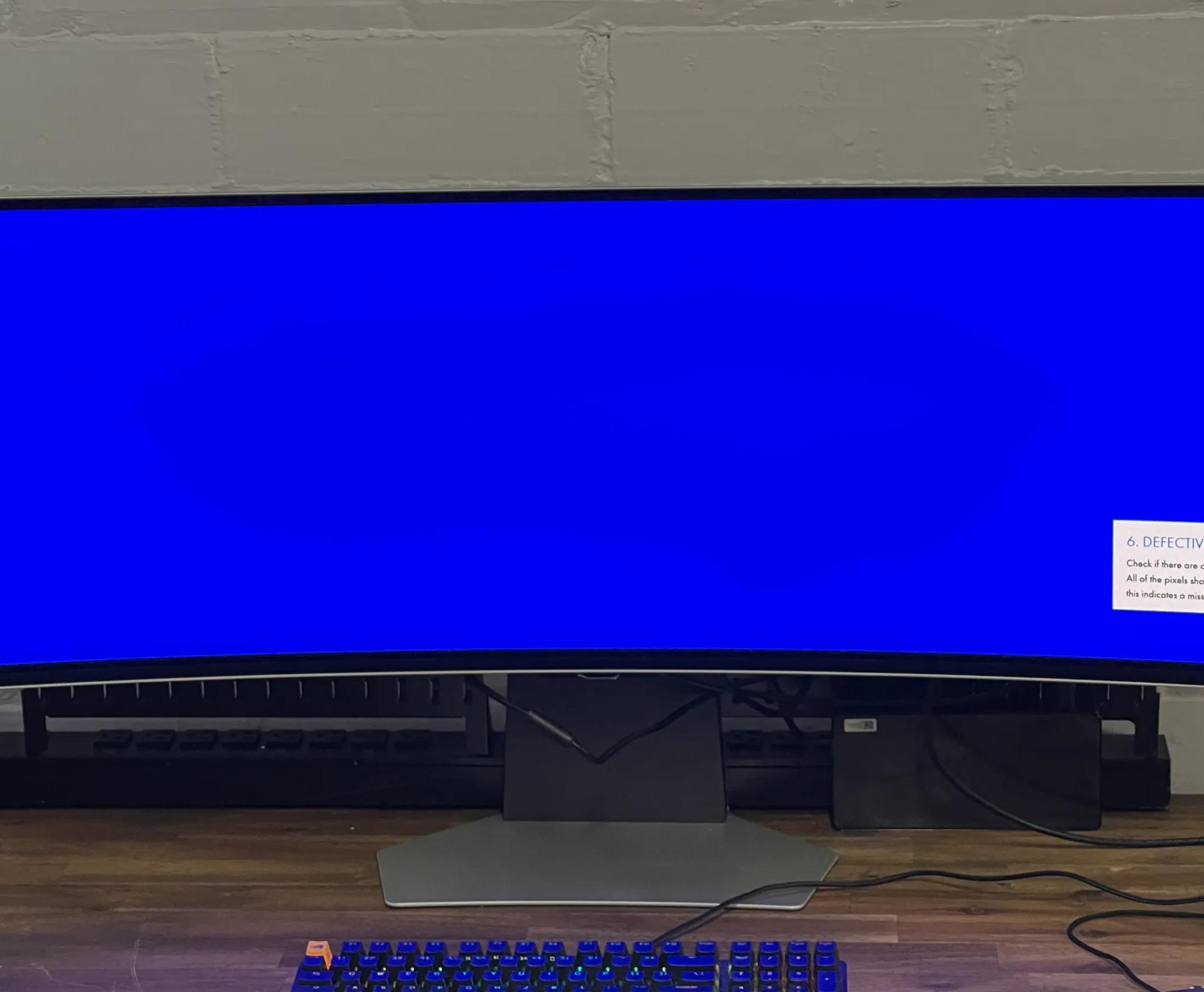 Samsung 49” Odyssey 1440p 240Hz OLED Curved Gaming Monitor
