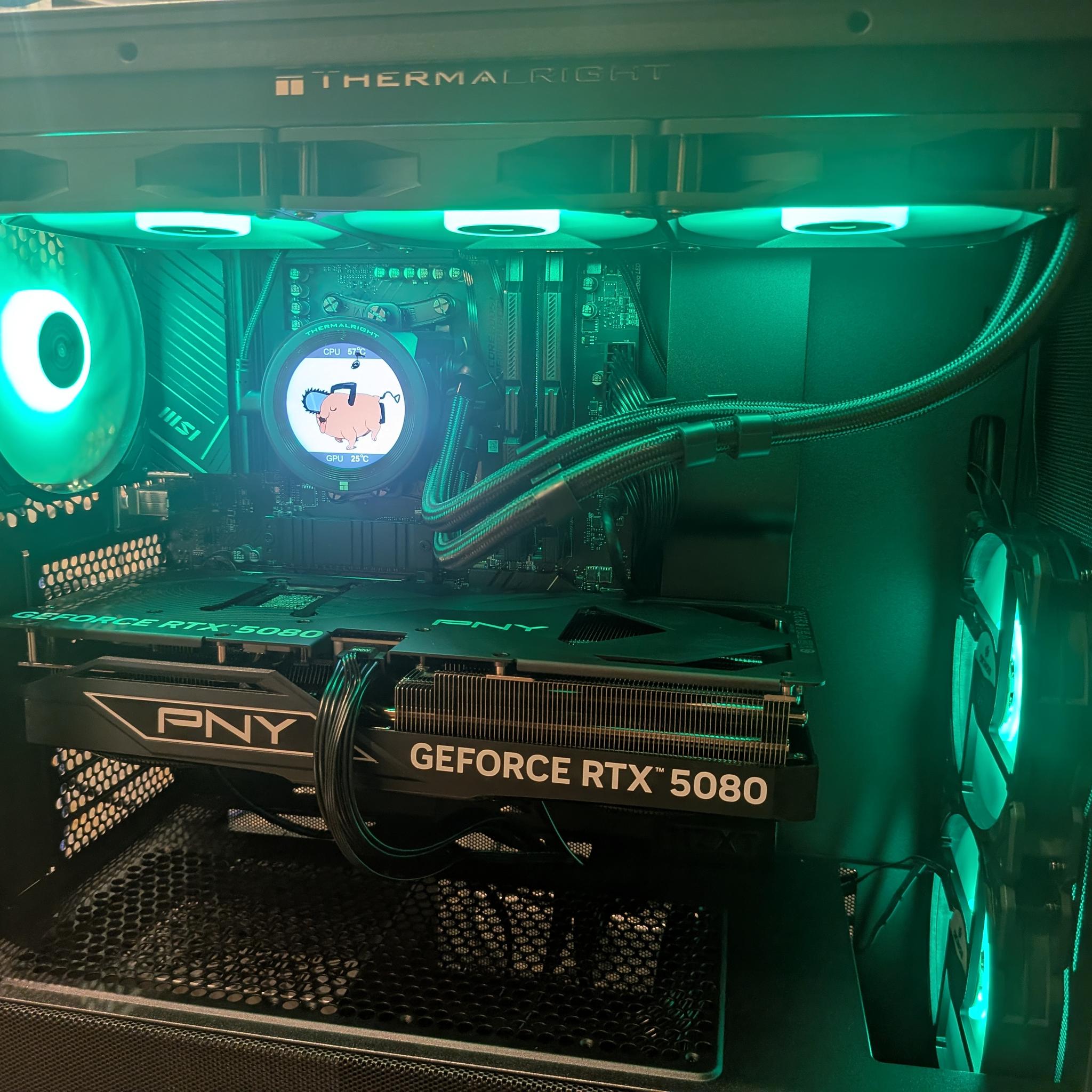 4K Powerhouse - RTX 5080, Ryzen 7 7800X3D, 32 GB DDR5, 2 TB, Liquid Cooled, RGB