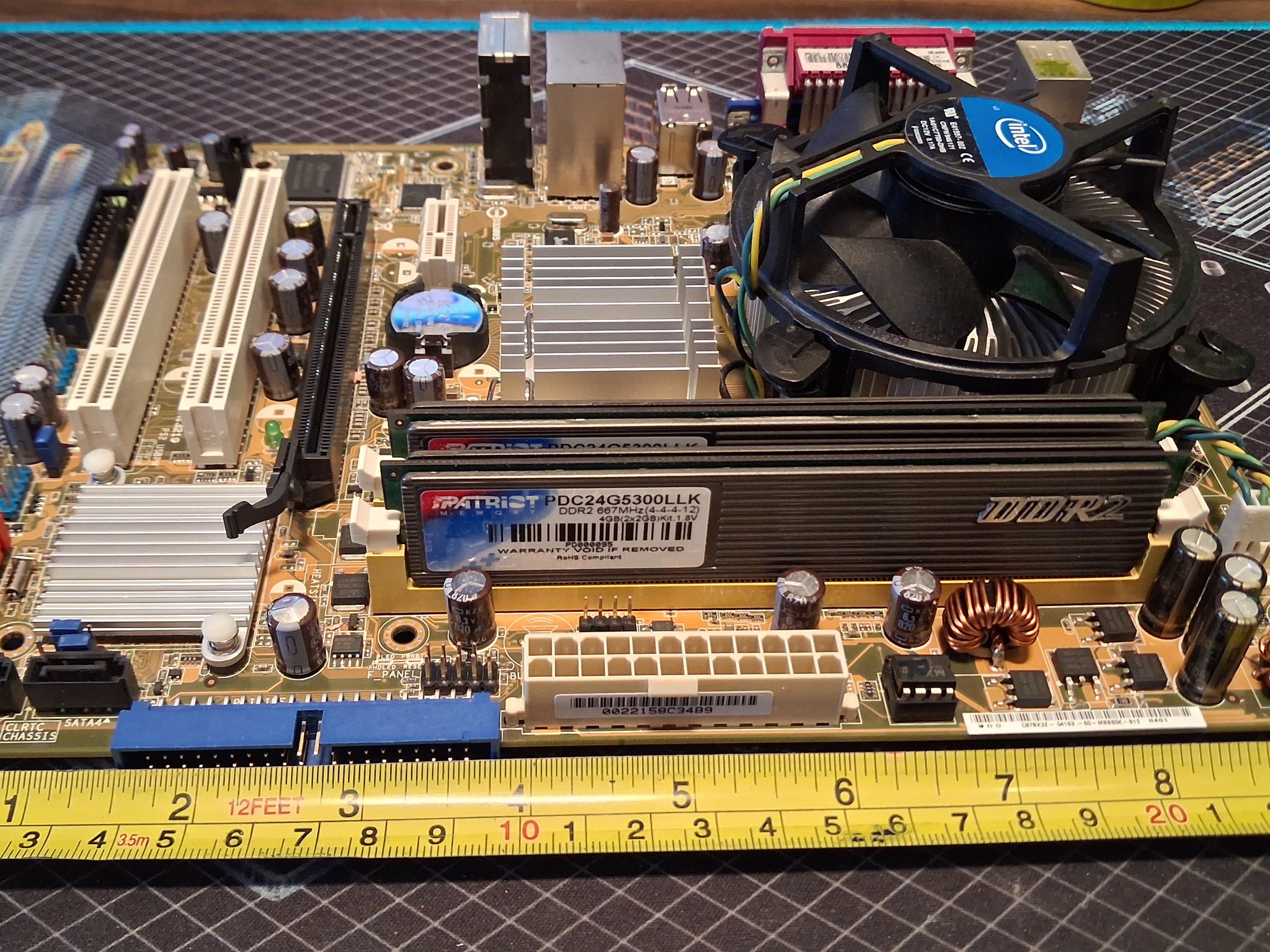 Retro - ASUS PSGC-MX/1333 Motherboard / Pentium 4 CPU / Patriot DDR2 RAM