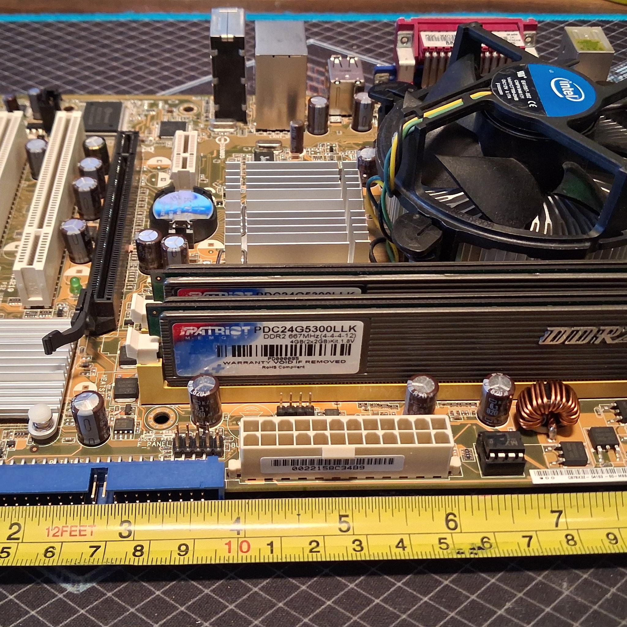 Retro - ASUS PSGC-MX/1333 Motherboard / Pentium 4 CPU / Patriot DDR2 RAM