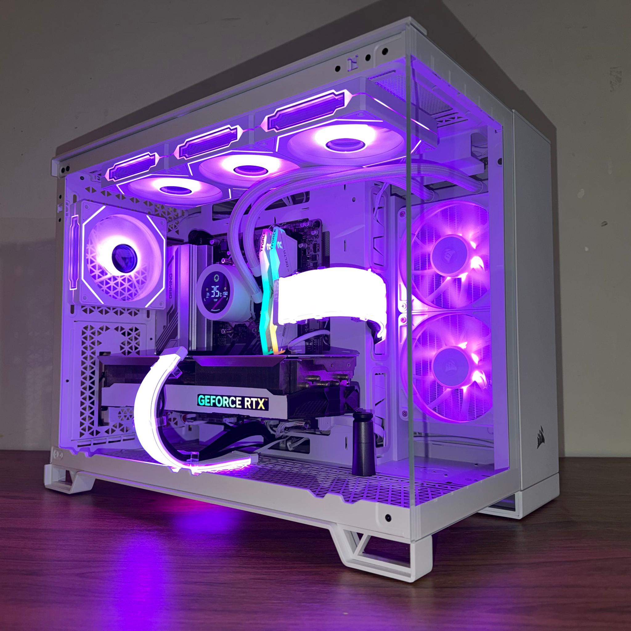 ❄️Corsair Glacier Prime: RTX 4070 Ti • Ryzen 9600X • DDR5 • All-White RGB Build