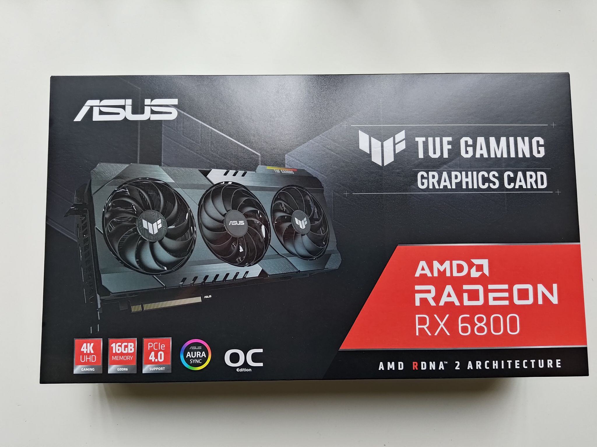 Like new ASUS TUF Gaming Radeon RX 6800 O16G OC D6 16GB