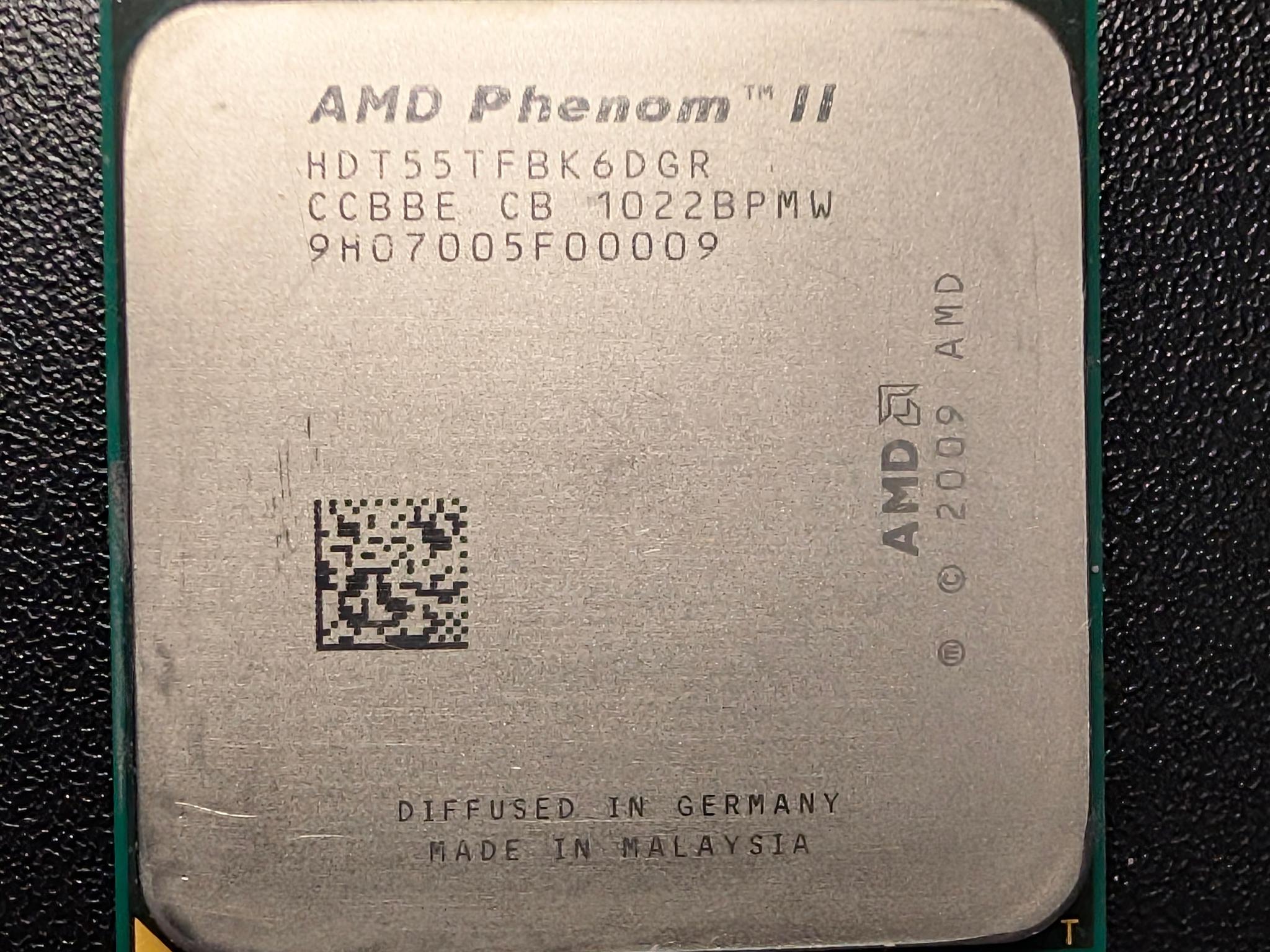 AMD Phenom II X6 1055T CPU Six Core 2.8GHz 6MB 125W Socket AM3