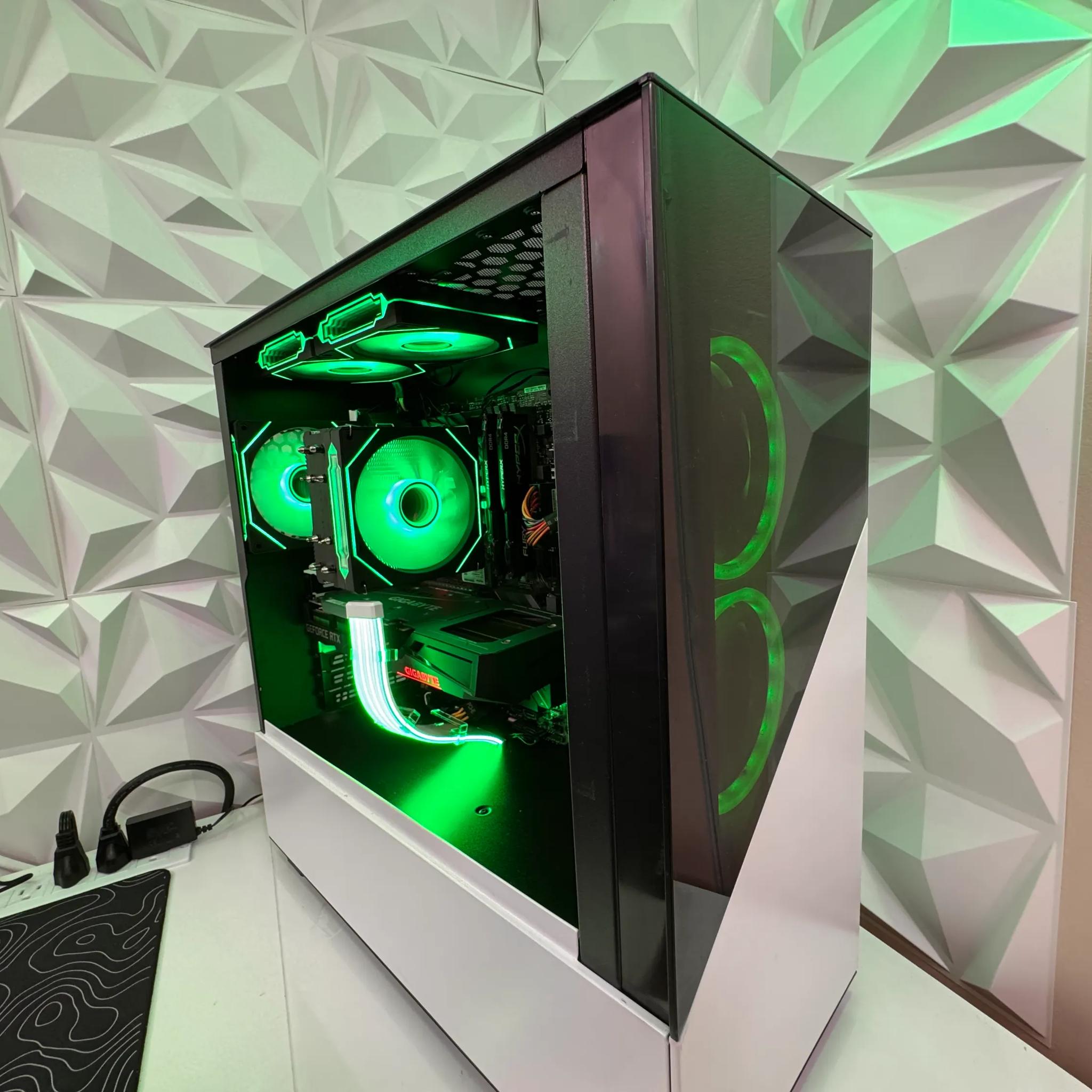 🩷🤍 Pure Aesthetic Gaming PC | i9-9900K | RTX 3060 Ti | 32GB RAM | 1TB SSD
