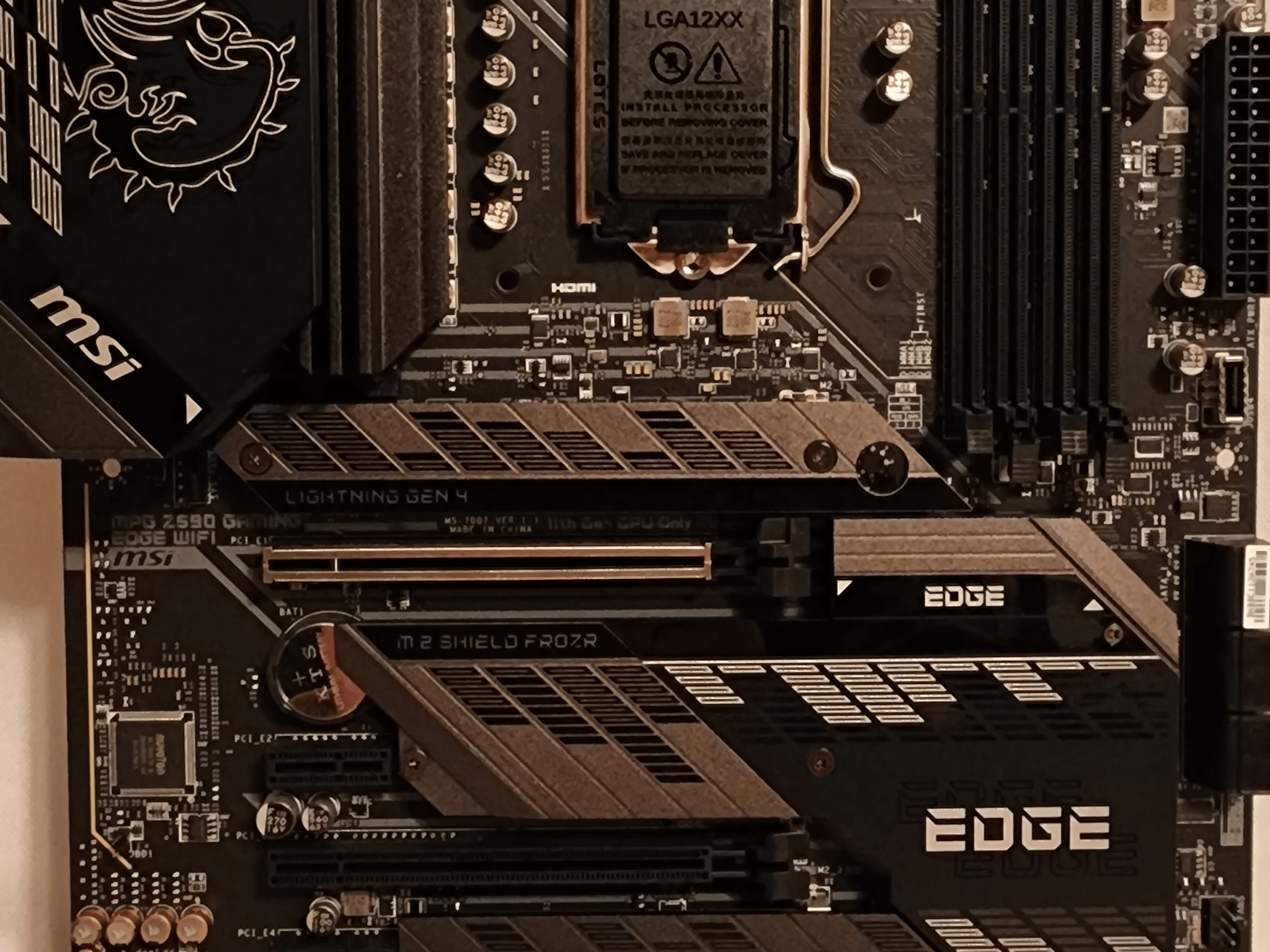 MSI z590 Gaming edge wifi Motherboard