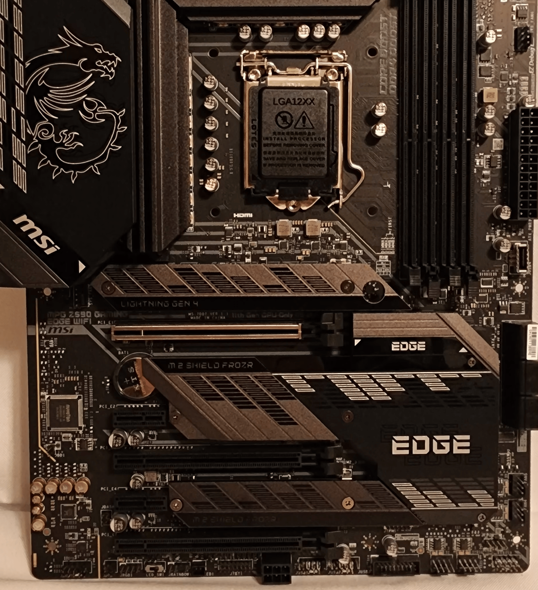 MSI z590 Gaming edge wifi Motherboard
