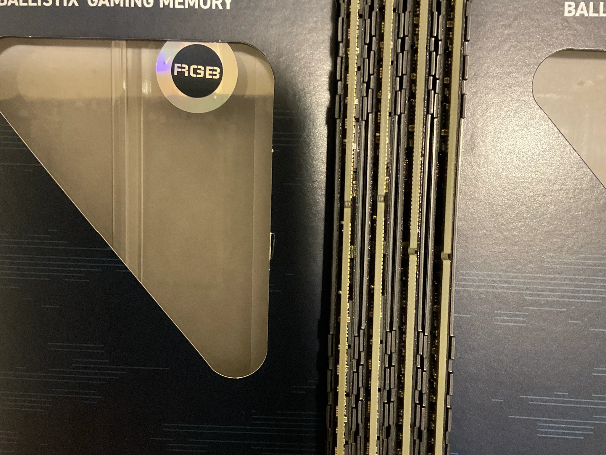 Crucial Ballistix 64GB DDR4-3600 RAM (2 kits of 64GB each, RGB variant)