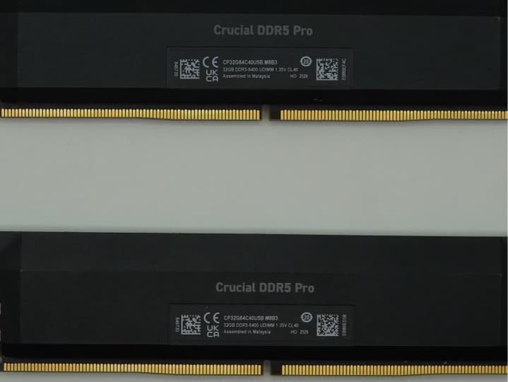 Crucial pro 32gbx2 DDR5 Ram 6400mhz