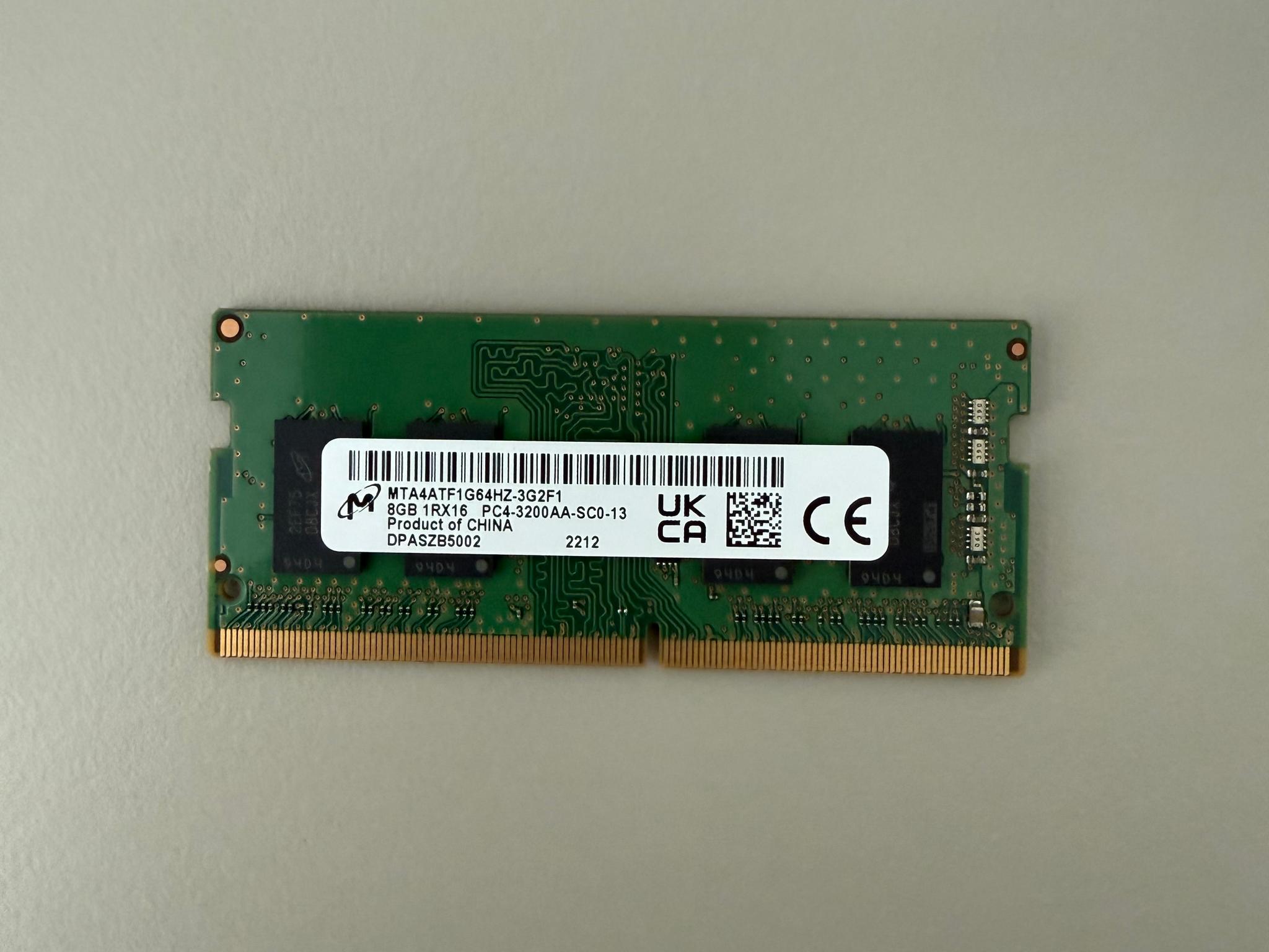 Micron 8GB DDR4 3200 SO-DIMM Laptop Memory
