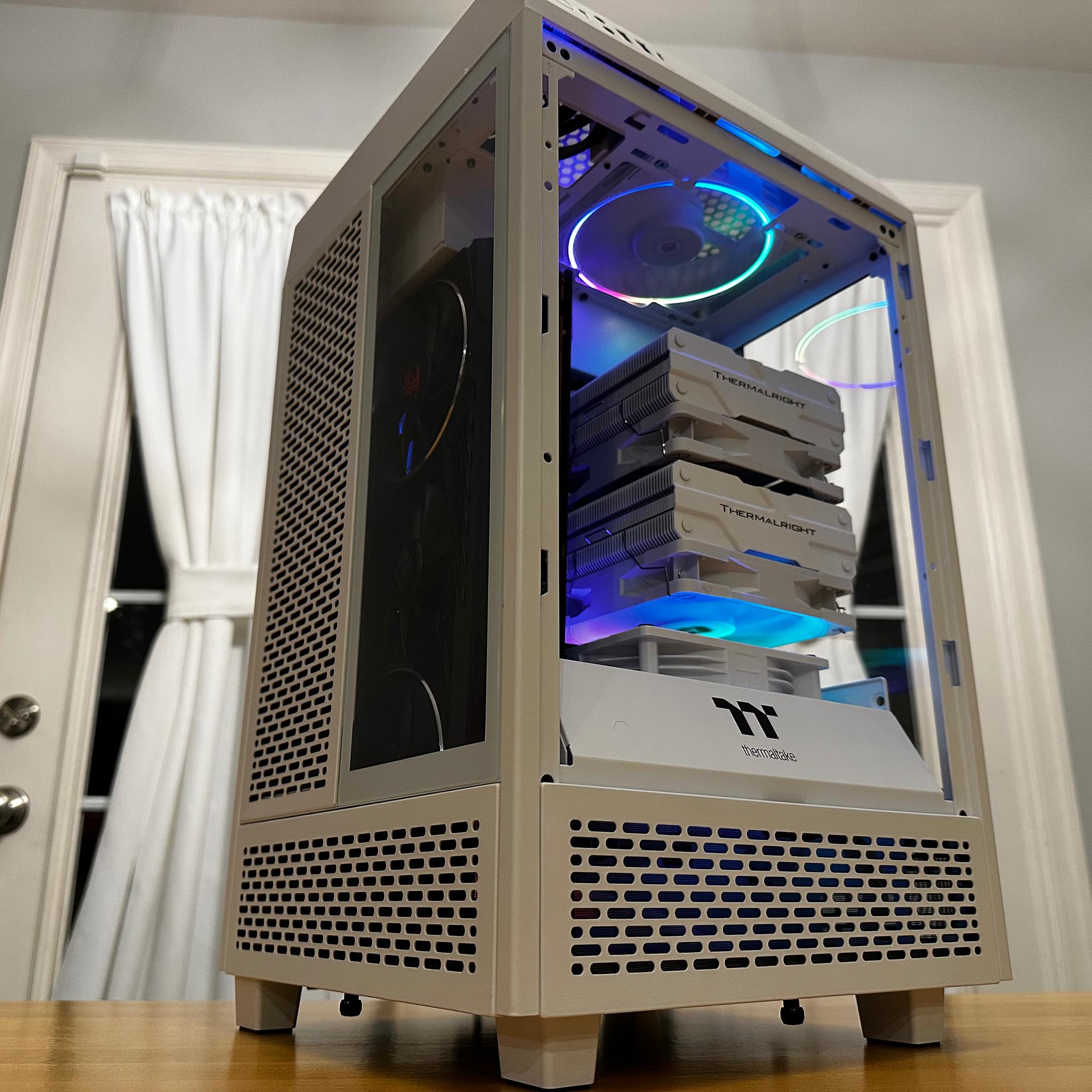 ⚪️🍿|RX 6800xt 16gb, i5-11400, 32gb Ram, 1tb SSD White WiFi Gaming PC