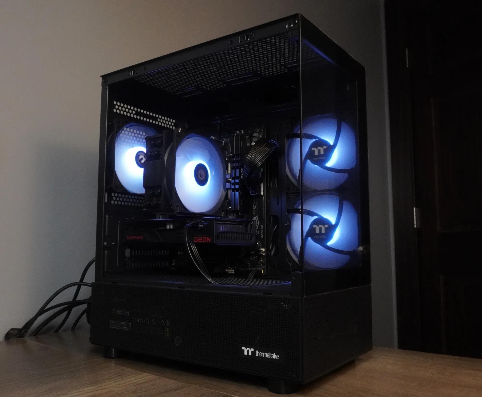 🖤STEALTH🖤 Price To Performance 💪 GAMING MACHINE 🧡RX 6600 🧡 Ryzen 5 5500 | 16GB | 1...