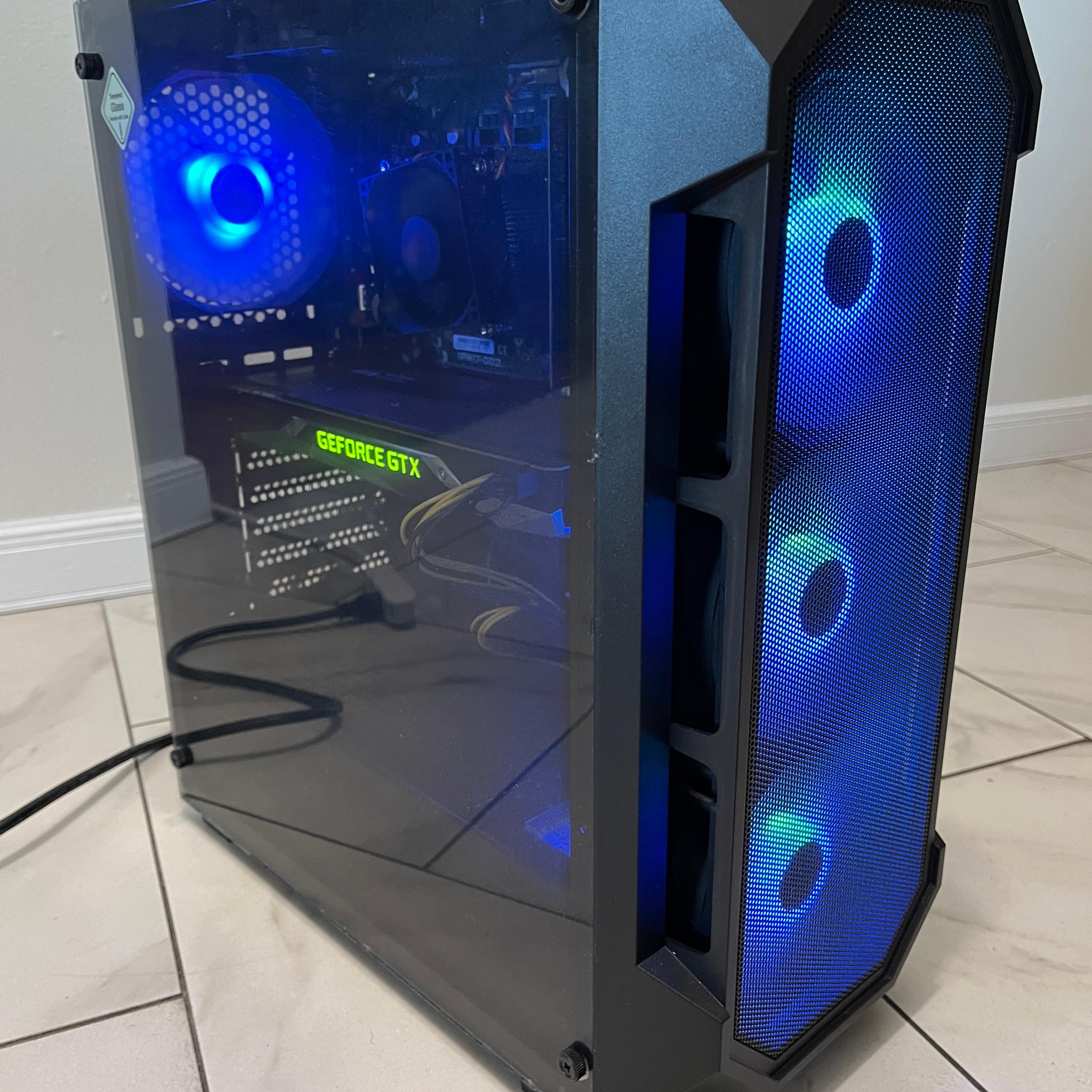 NVIDIA GTX 1080, Intel i7-6700, 12GB RAM, 870 GB Storage, High FPS Gaming PC w/ Wi-Fi + Bluetooth