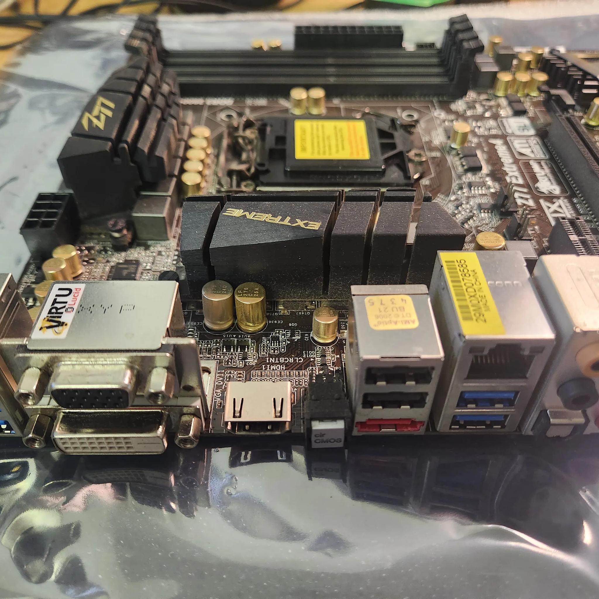 ASRock Z77 Extreme 4 motherboard combo with I7-2600 / G-SKILL 16GB DDR3, LGA 1155