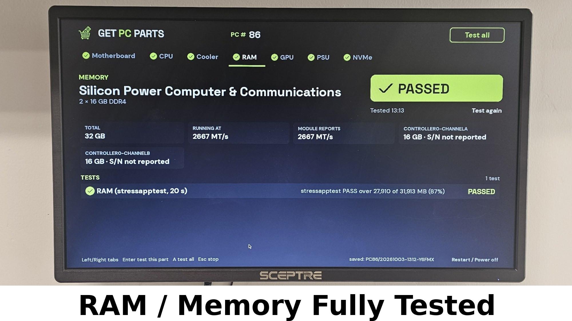 32GB DDR4 (2x16GB) CL16 3200MT/s Silicon Power