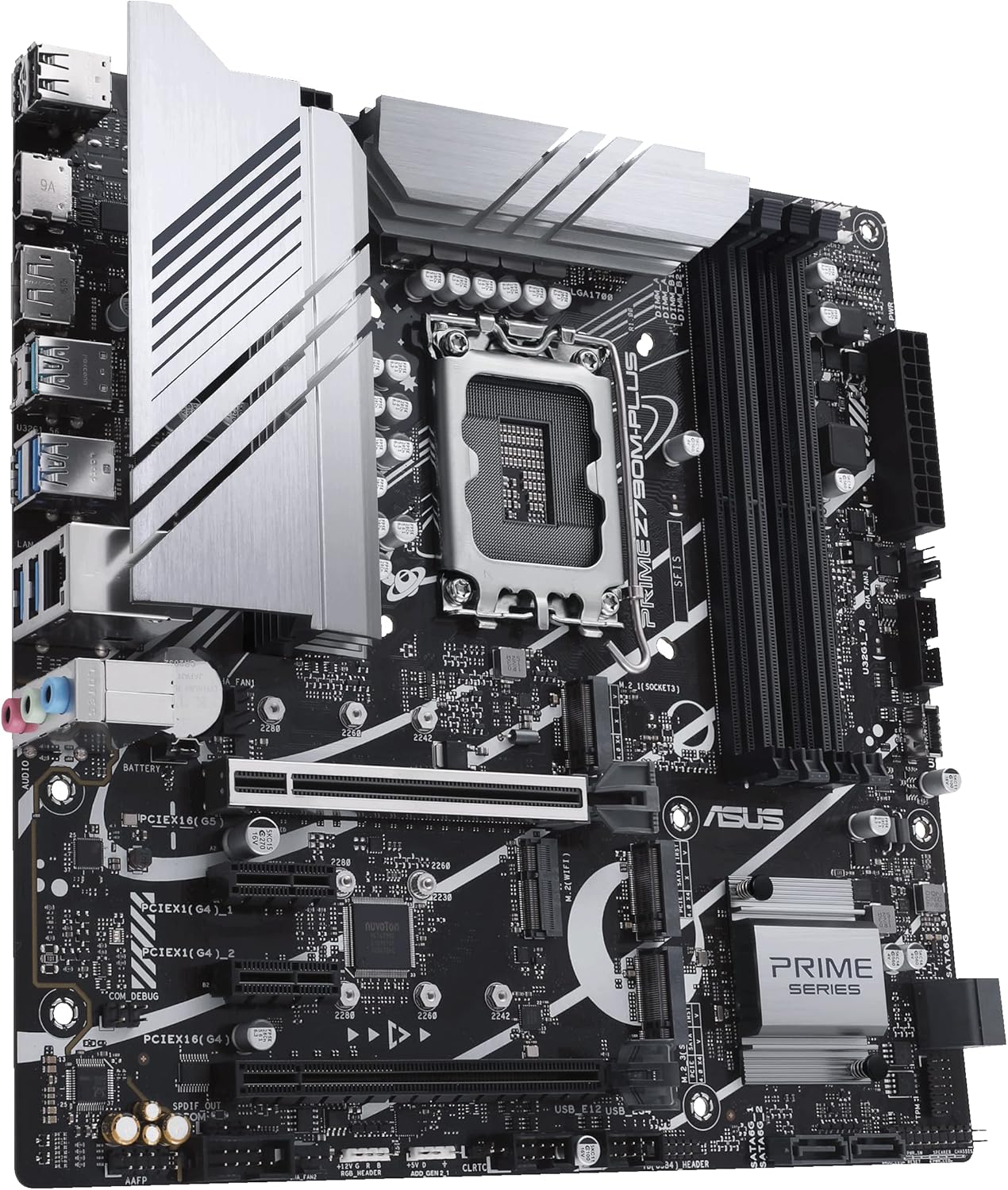 ASUS PRIME Z790M-PLUS Intel LGA 1700 DDR5 MircroATX Desktop Motherboard