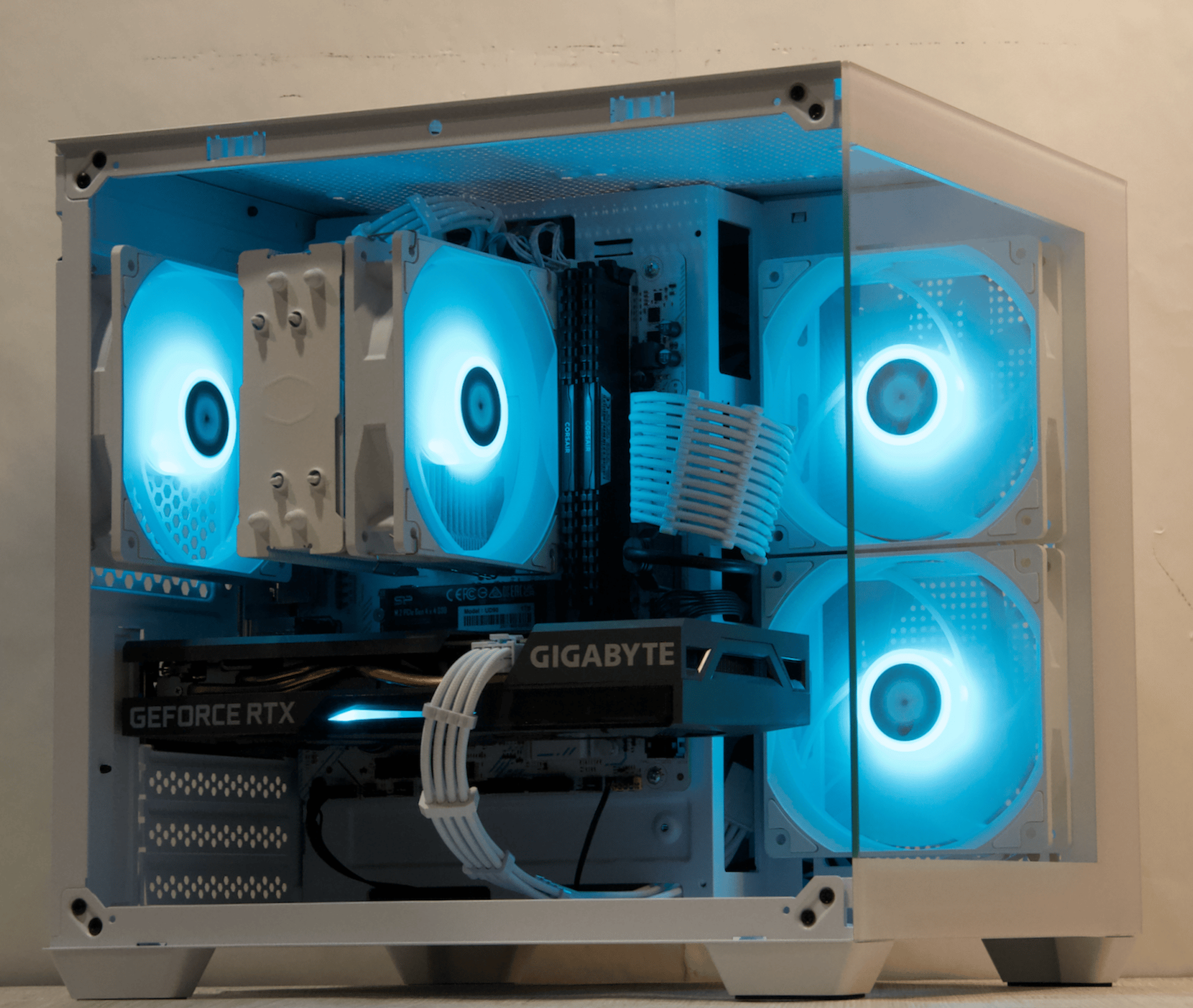 RTX 3060 Ti, Ryzen 5 5500, 16GB DDR4, 1TB NVMe SSD, WiFi - Custom Gaming PC