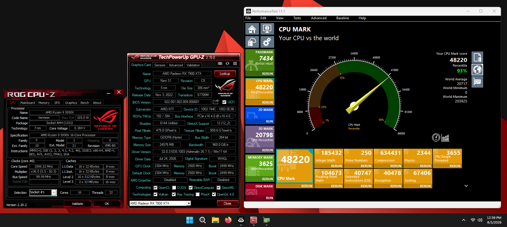 Ryzen 5950x | ASUS X570 Crosshair Extreme | G.Skill 32GB DDR4 4000 MHz CL16 | AMD 7900 XTX