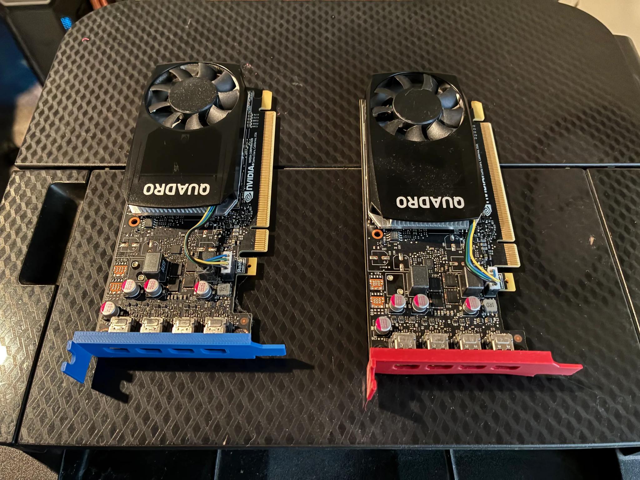 Nvidia Quadro P1000 - Bracket Details Inside