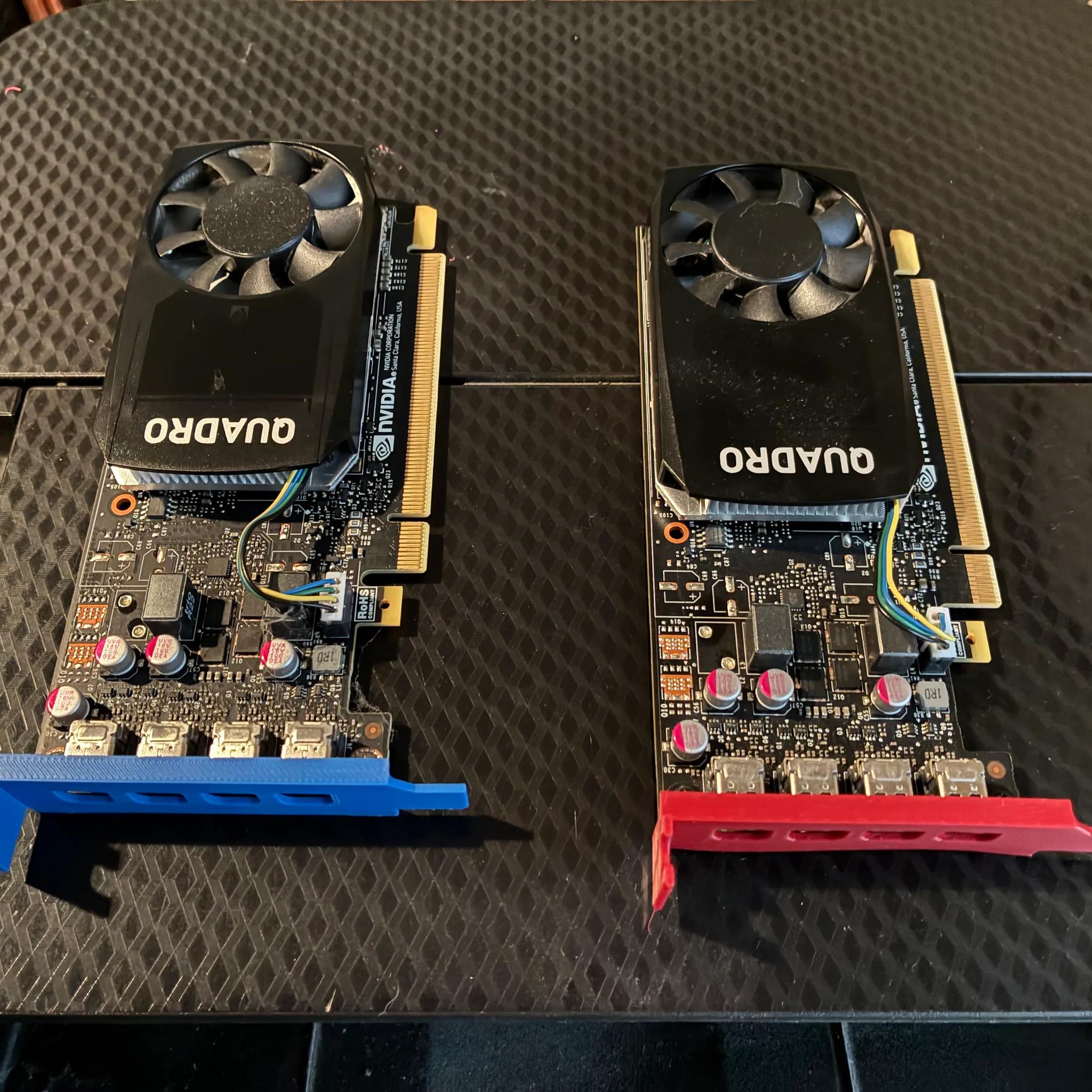 Nvidia Quadro P1000 - Bracket Details Inside
