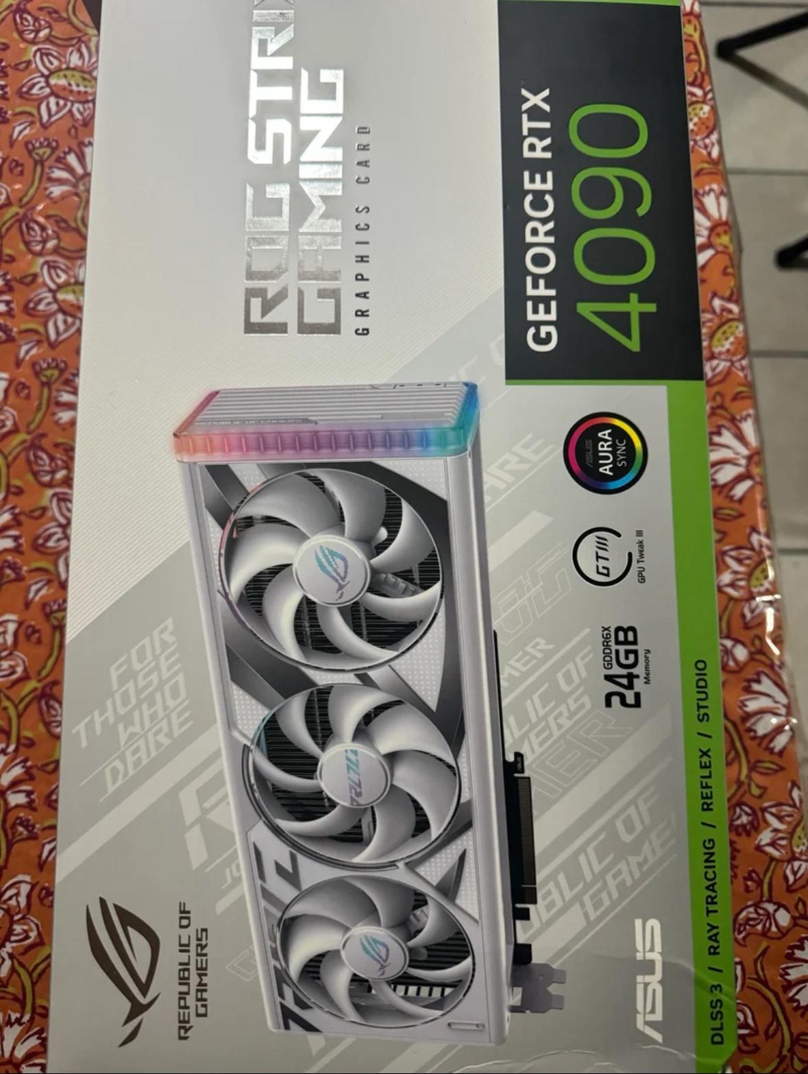 ❄️ WHITE ASUS ROG STRIX 4090 ❄️ ⚠️ HARD TO FIND GPU ⚠️