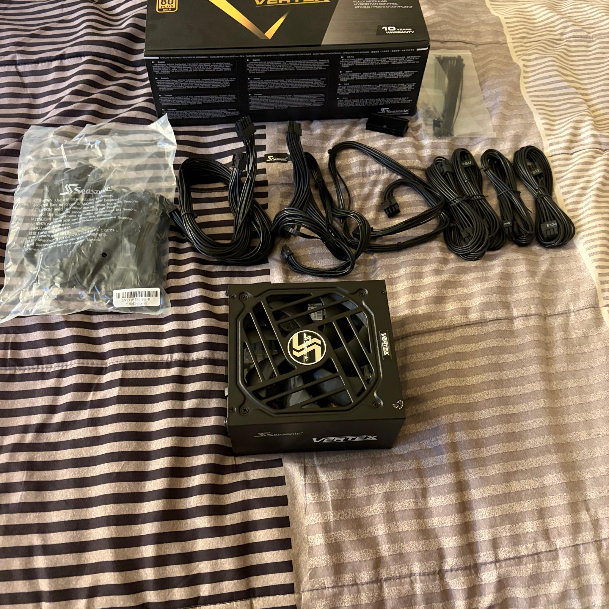 Seasonic Vertex GX-1000 1000W PSU | 80+ Gold | ATX 3.0 / PCIe 5.0 | Fully Modular