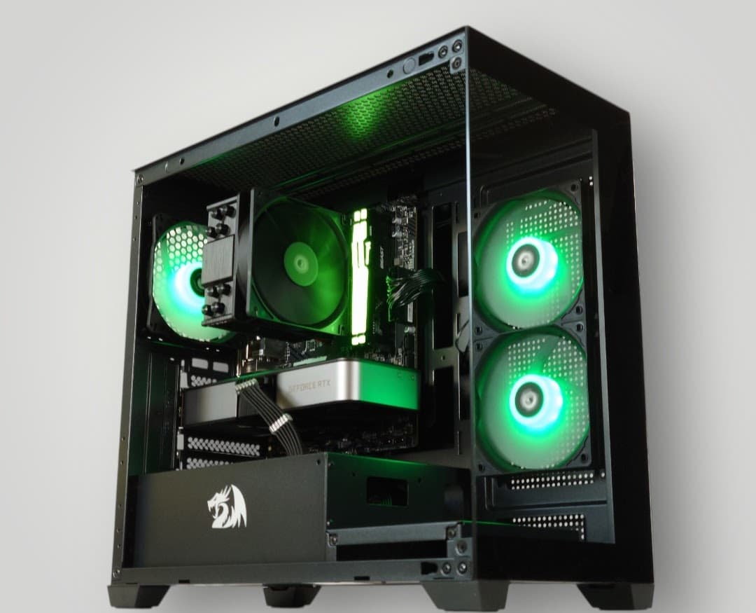 🖤💚Darkstar Gaming PC❇️Geforce RTX 3070 8GB❇️AMD Ryzen 5 5600 6-Core❇️16GB DDR4❇️1TB SSD