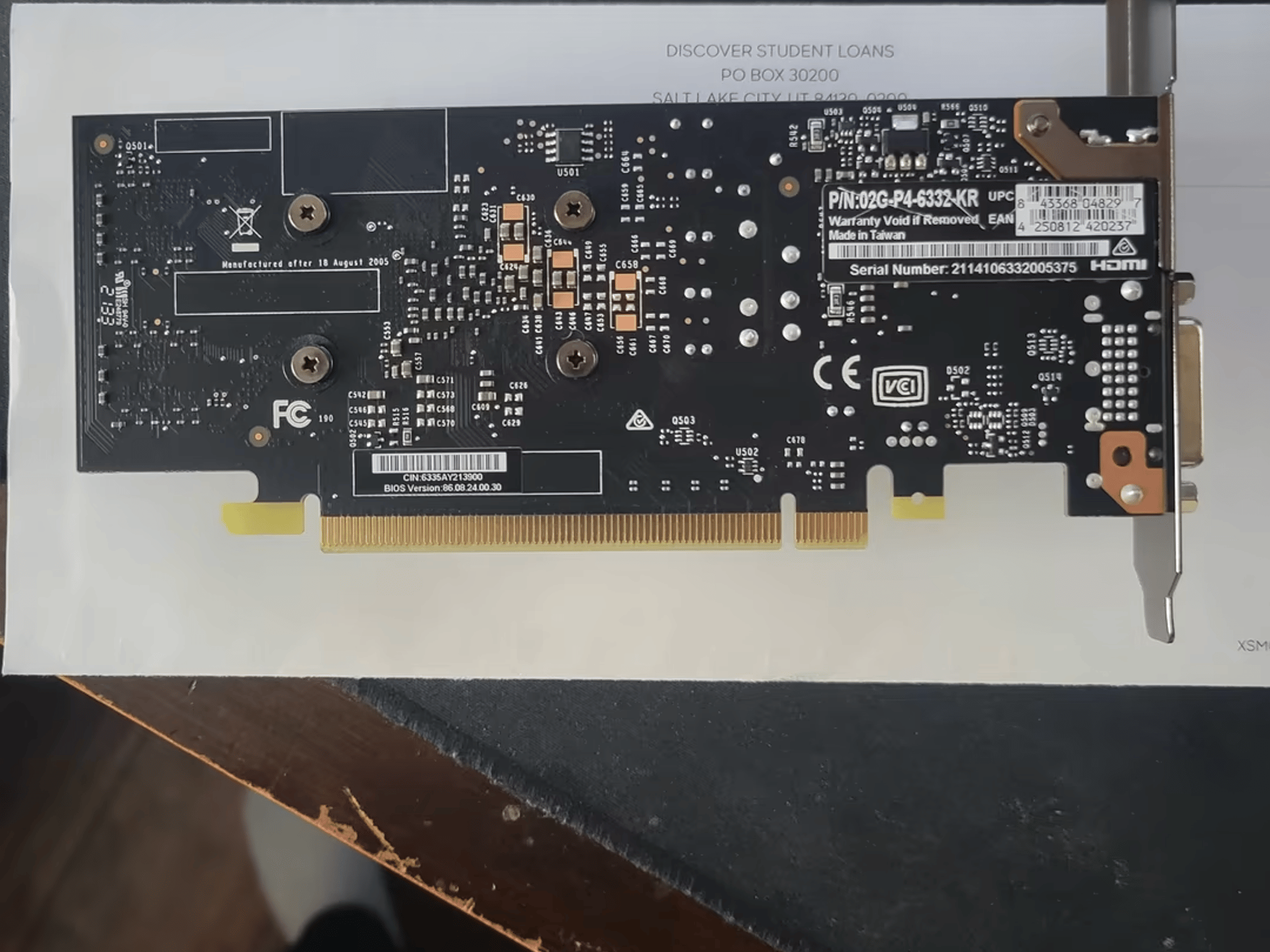EVGA GT 1030 2GB GDDR5 Passively Cooled