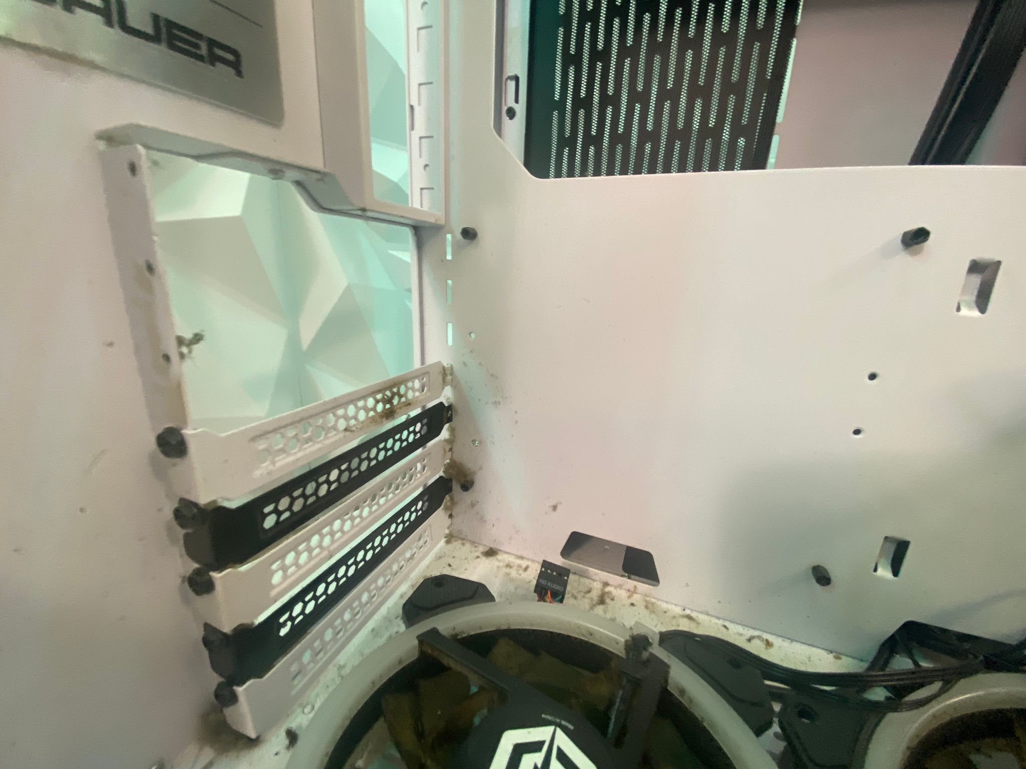 CyberPower White ATX PC Case – Bad Condition (As-Is)