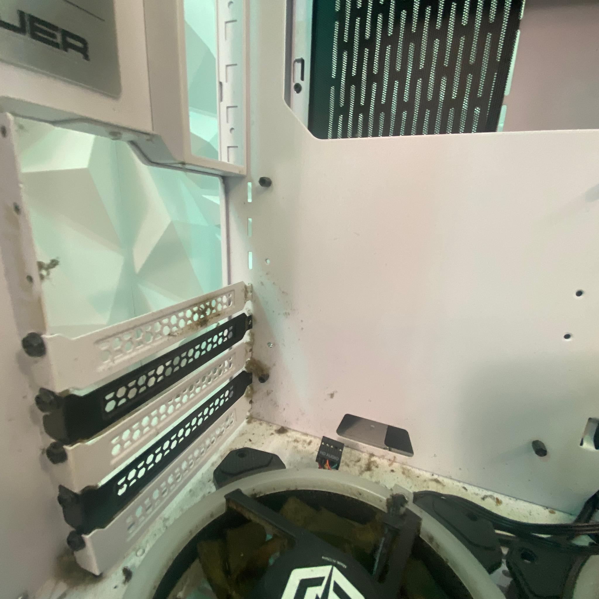 CyberPower White ATX PC Case – Bad Condition (As-Is)