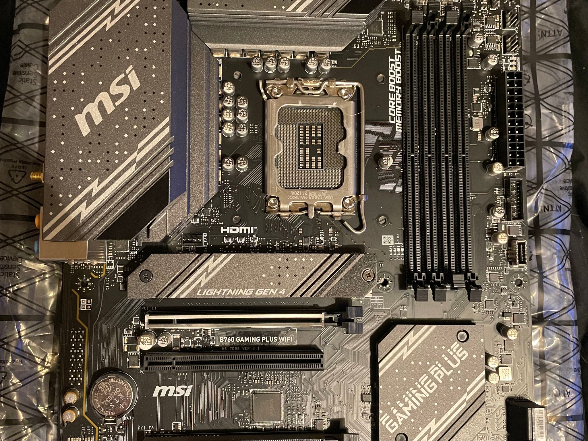 Crucial Pro 64gb ddr5 ram + Msi B760 gaming plus wifi  ddr5 motherboard.