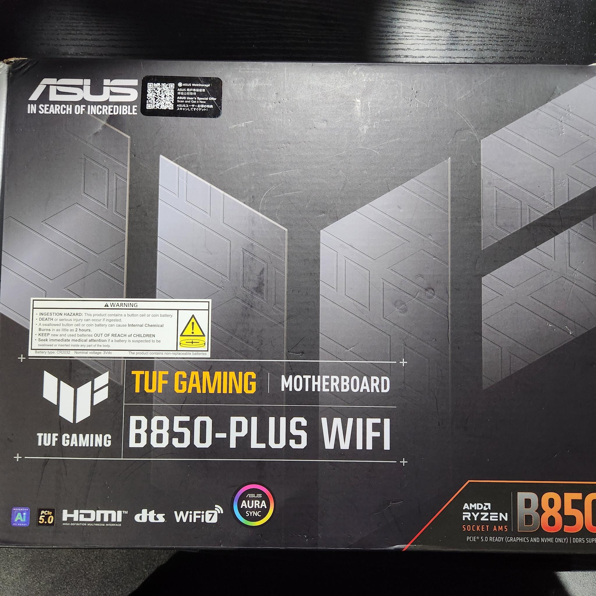 🚀 AMD AM5 Gaming Bundle: Ryzen 5 7600X3D + ASUS TUF Gaming B850-Plus WiFi + 32GB DDR5-6000 CL30