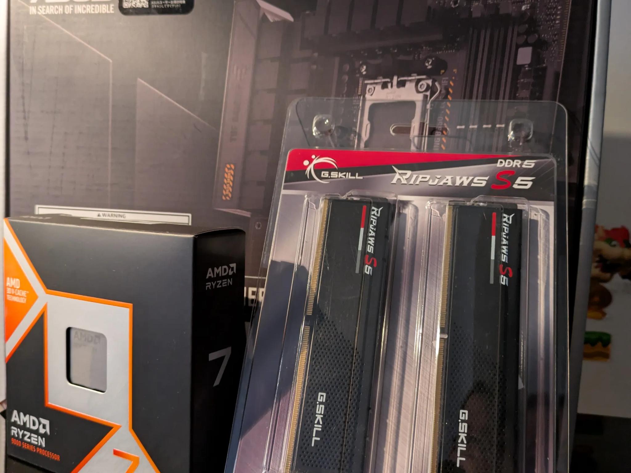 🔥🔥BNIB Ryzen 7 9800X3D Processor|ASUS TUF Gaming B650-PLUS WiFi|32GB G. Skill Ripjaws S5 DDR5-6000🔥🔥