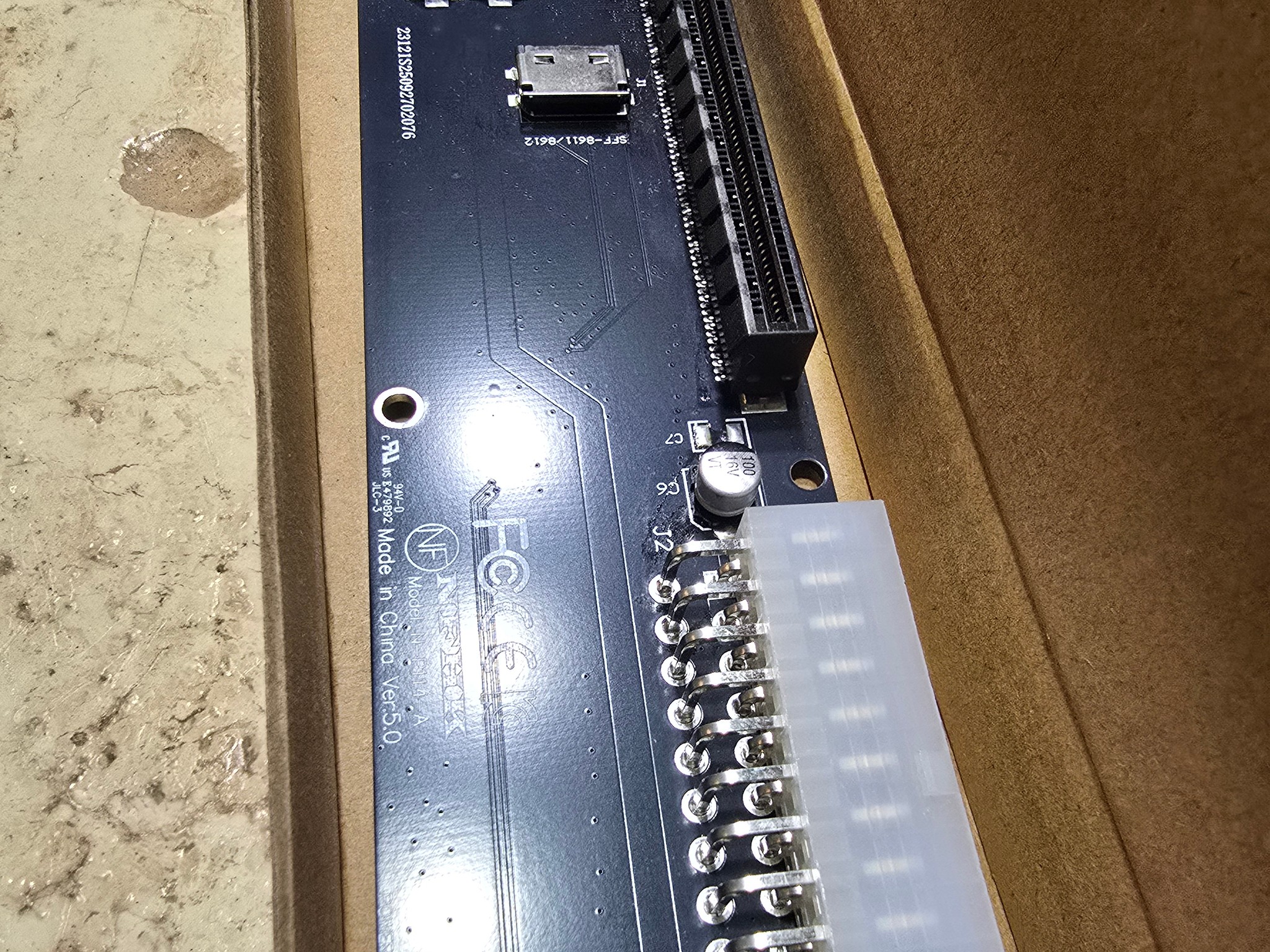 Oculink SFF-8612 to PCI-E 3.0 4.0 M.2 M-Key to SFF-8611 Host Adapter for eGPU GPD W Cabe 32Gb/s