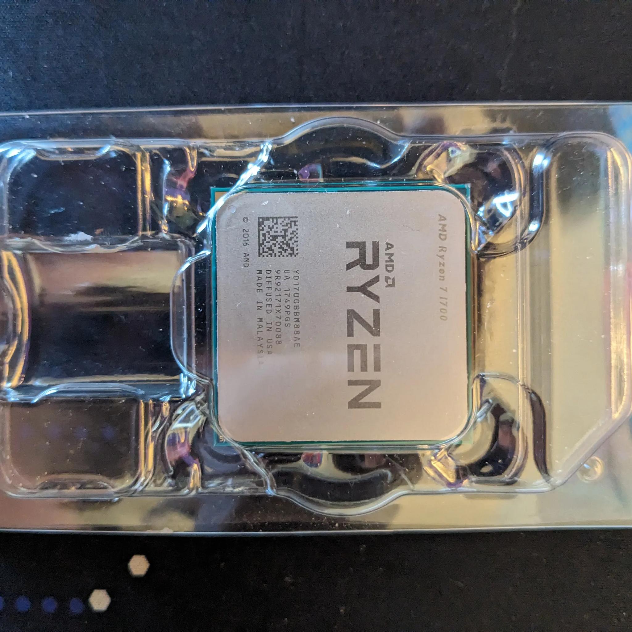 AMD Ryzen 7 1700 8-Core Processor No Box, No Cooler