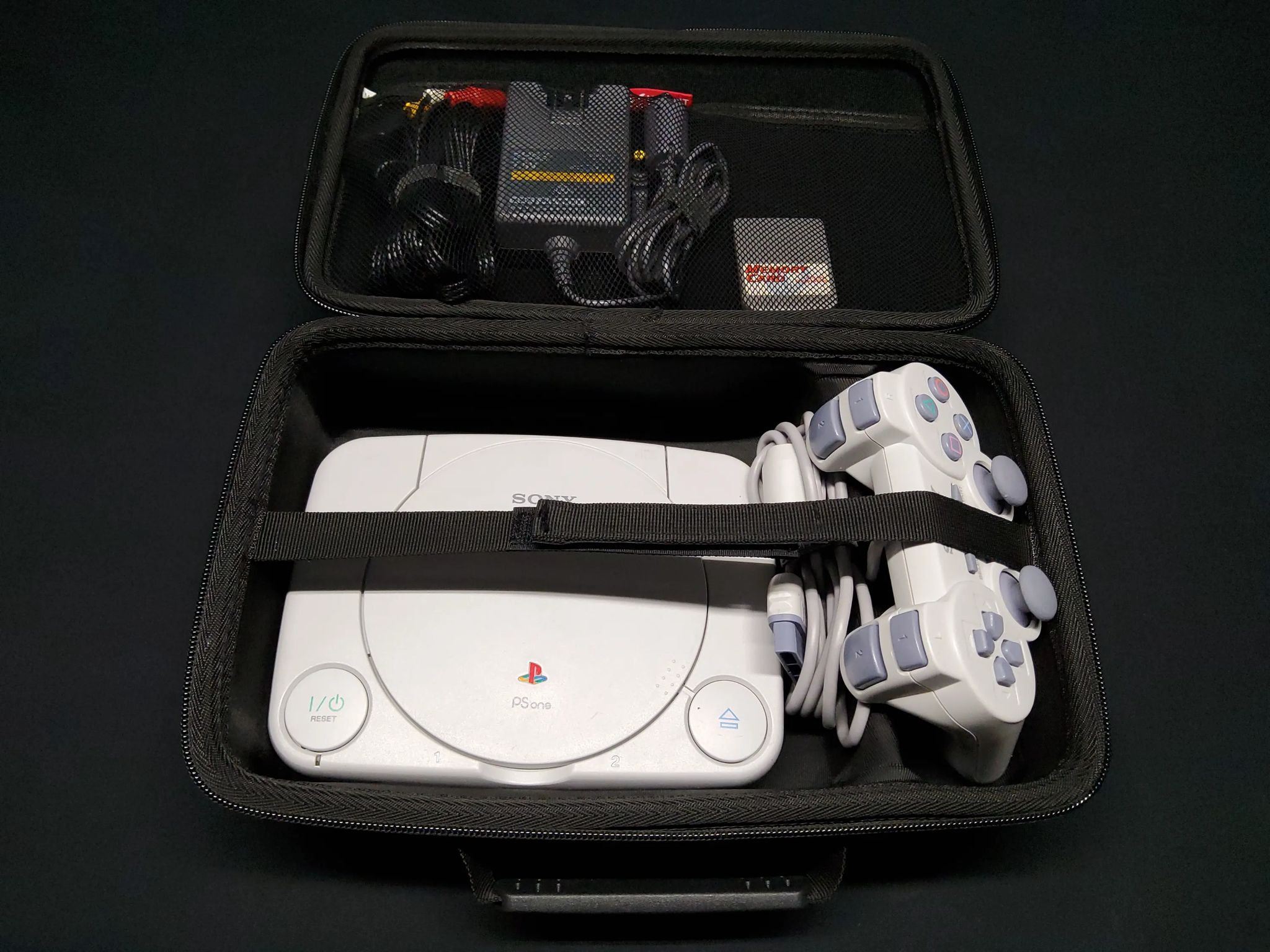PlayStation PSOne Retro Console Dual Shock Controller + Memory Card