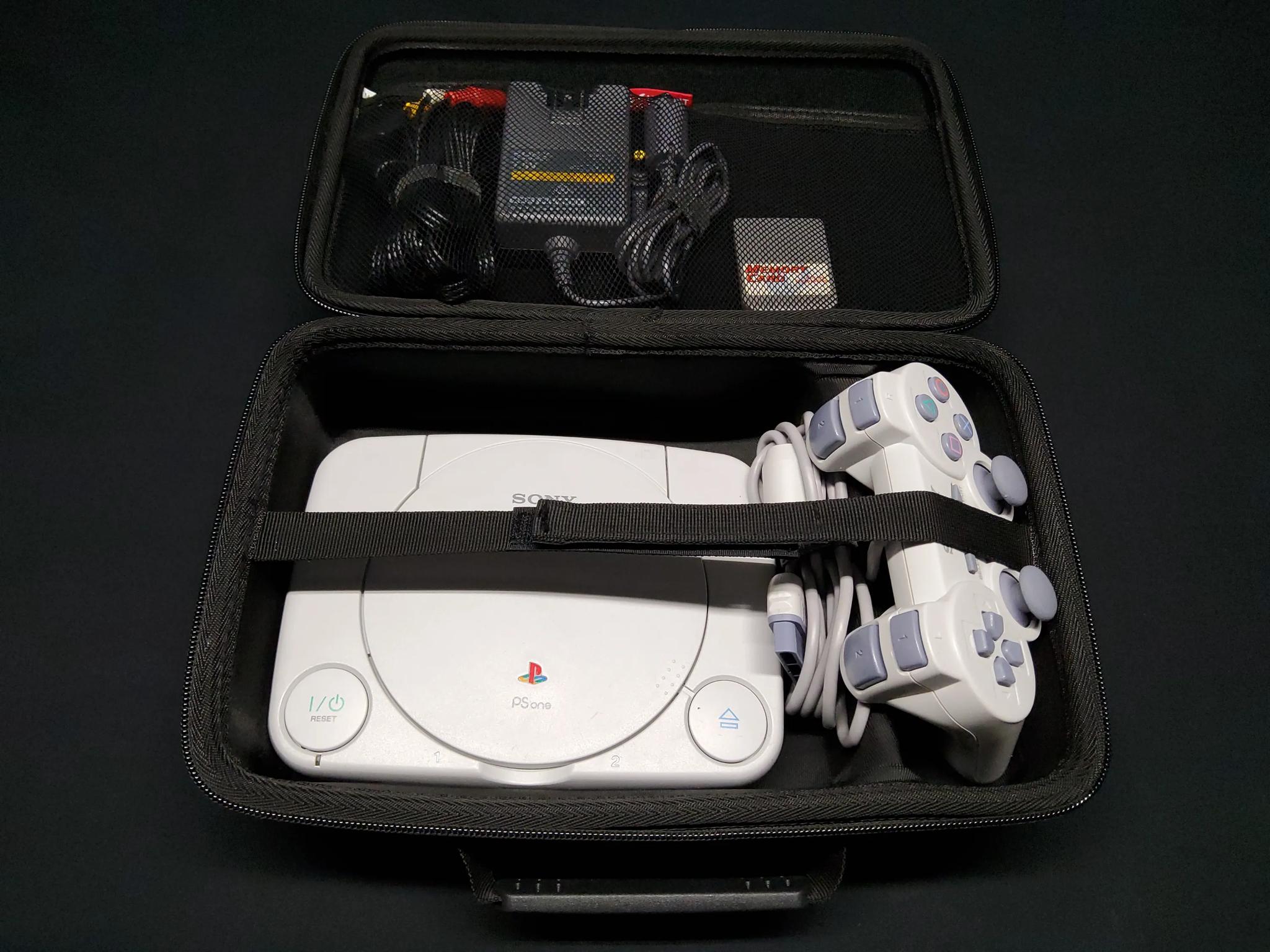 PlayStation PSOne Retro Console Dual Shock Controller + Memory Card