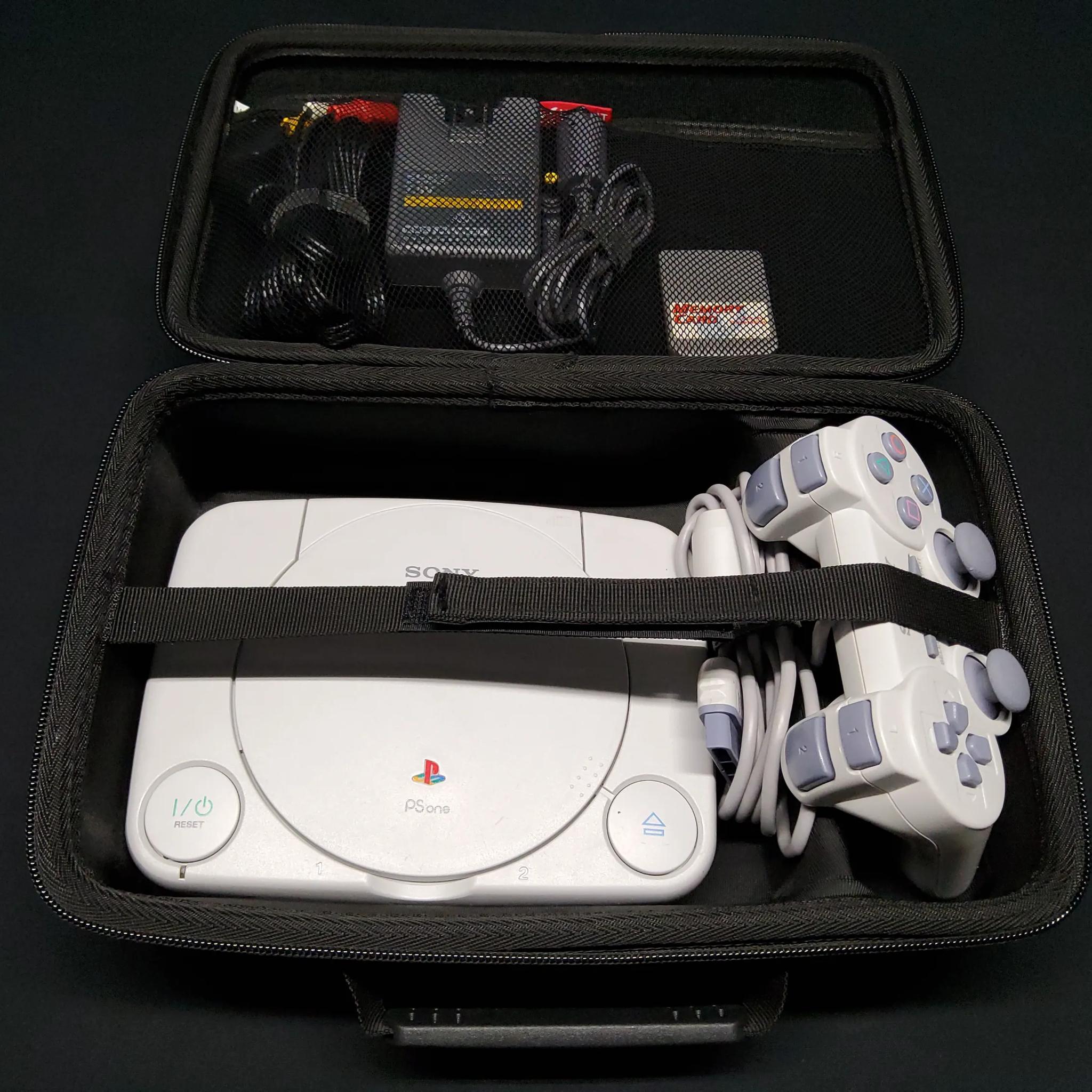 PlayStation PSOne Retro Console Dual Shock Controller + Memory Card