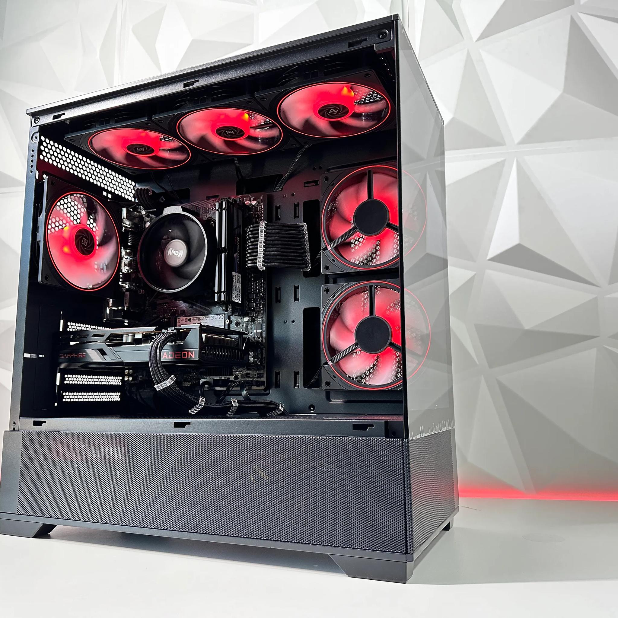 💥4️⃣➡💵1080P|| Gaming PC🚀AMD RX 6600 8GB🚀AMD Ryzen 5 3600🚀16GB DDR4🚀750GB  SSD