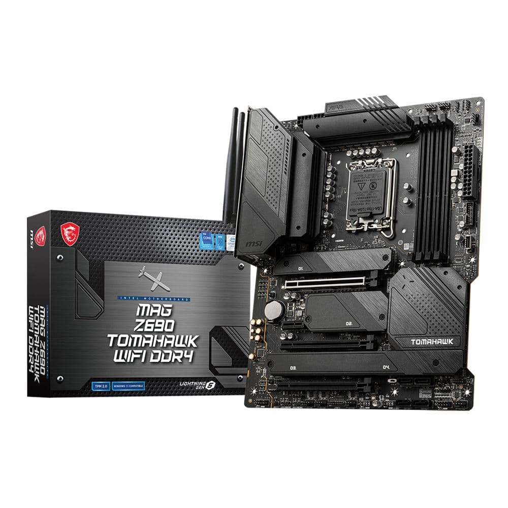 MSI Z690 MAG Tomahawk WiFi DDR4 Intel LGA 1700 ATX Motherboard + 32 GB of DDR4 3600 MHz Ram.