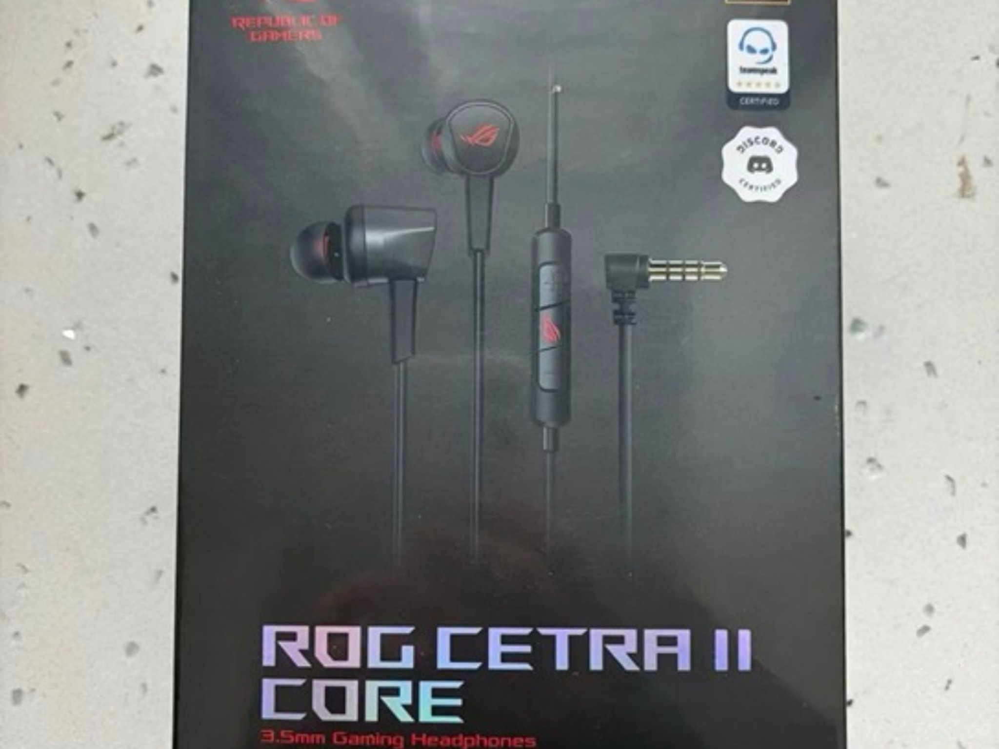 ASUS ROG Cetra II Core 3.5mm in-Ear Gaming Headphones (Black)