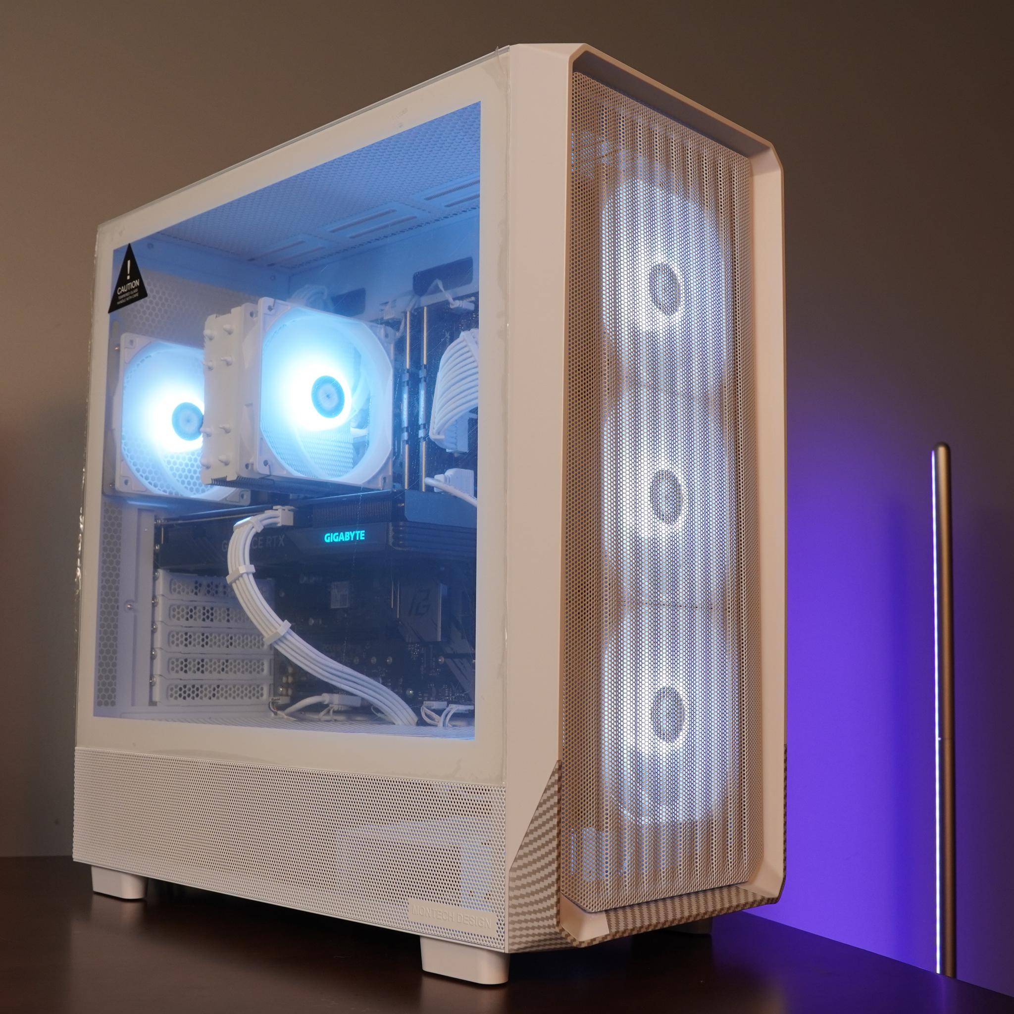 🤍ARCTIC🤍 1440p/1080p GAMING MACHINE 💚RTX 4060 🧡 Ryzen 5 3600 | 16GB | WIFI | WIN 11