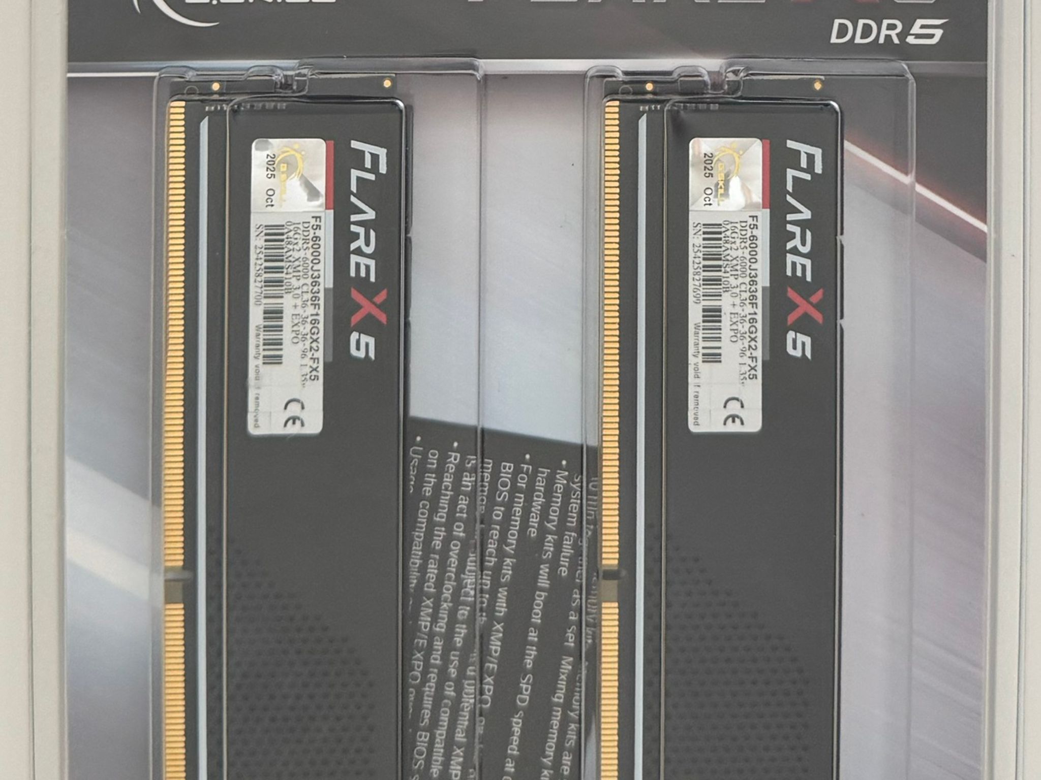 ASUS TUF GAMING B850-E WIFI AMD AM5 ATX Motherboard + G.Skill Flare X5 32GB (2x16GB) DDR5-6000 Combo