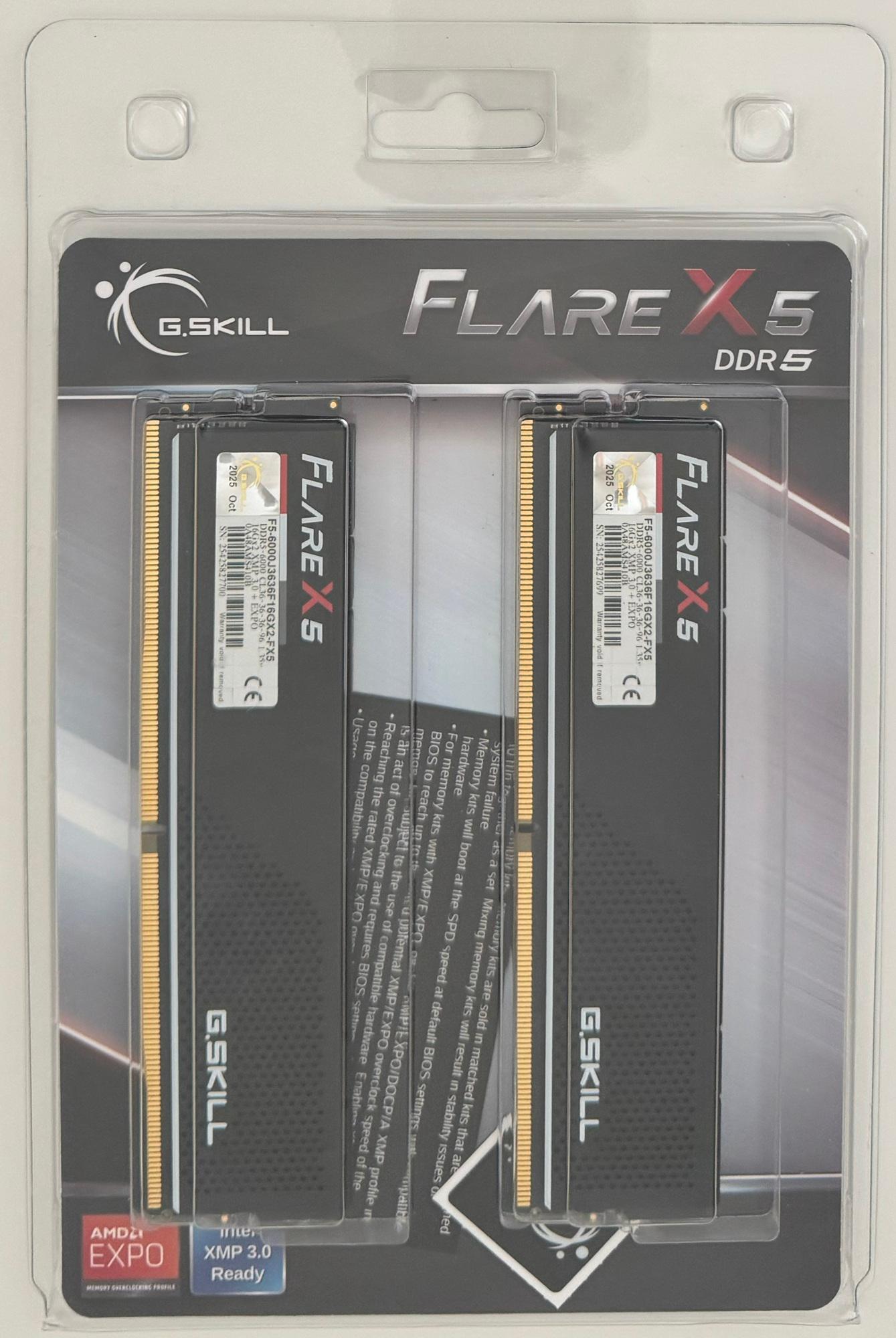 ASUS TUF GAMING B850-E WIFI AMD AM5 ATX Motherboard + G.Skill Flare X5 32GB (2x16GB) DDR5-6000 Combo
