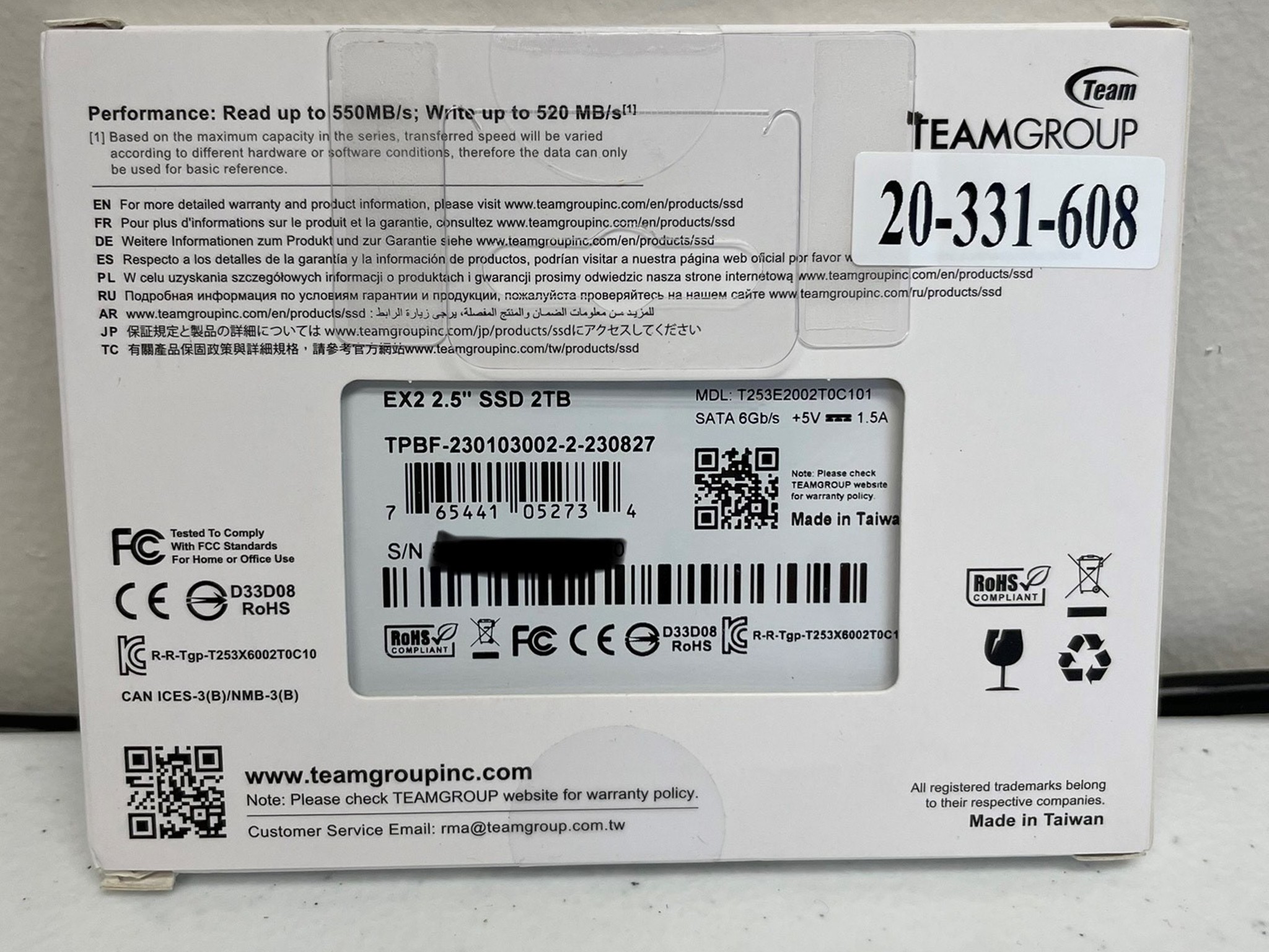 NEW TeamGroup 2TB EX2
