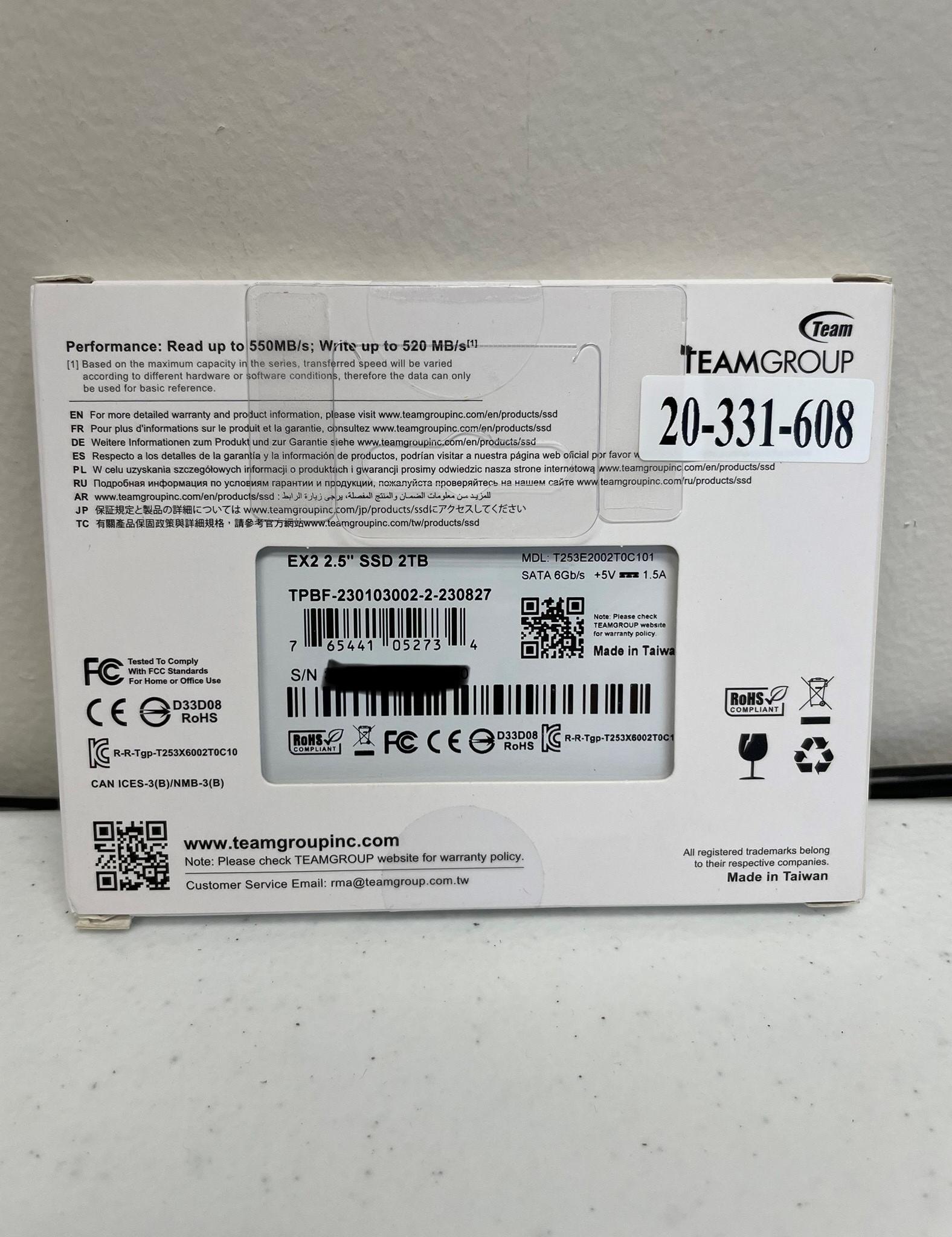 NEW TeamGroup 2TB EX2