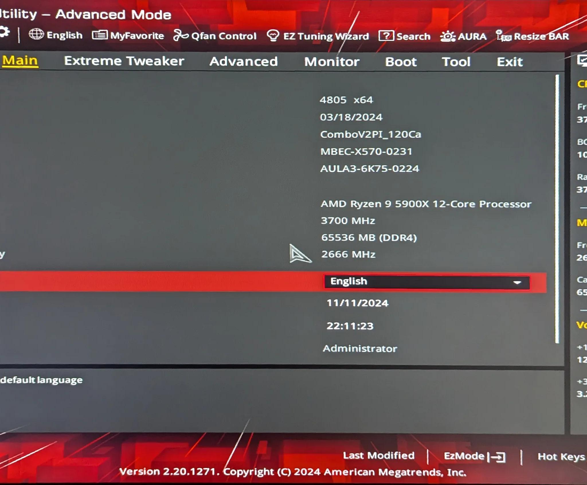 ASUS ROG Crosshair VIII Hero X570 ATX Motherboard