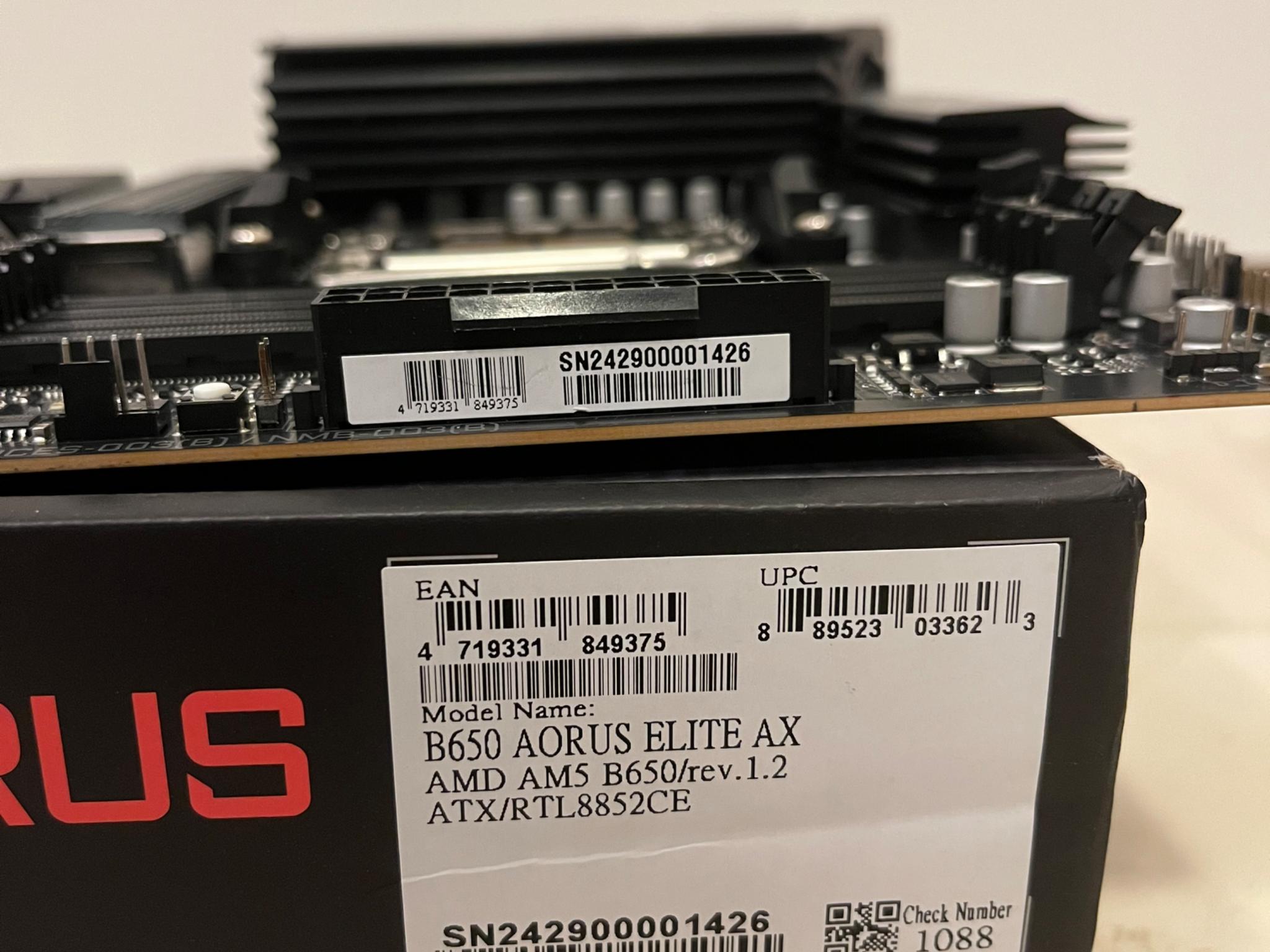 GIGABYTE B650 AORUS ELITE AX ATX AM5 (DDR5, PCIe 5.0)