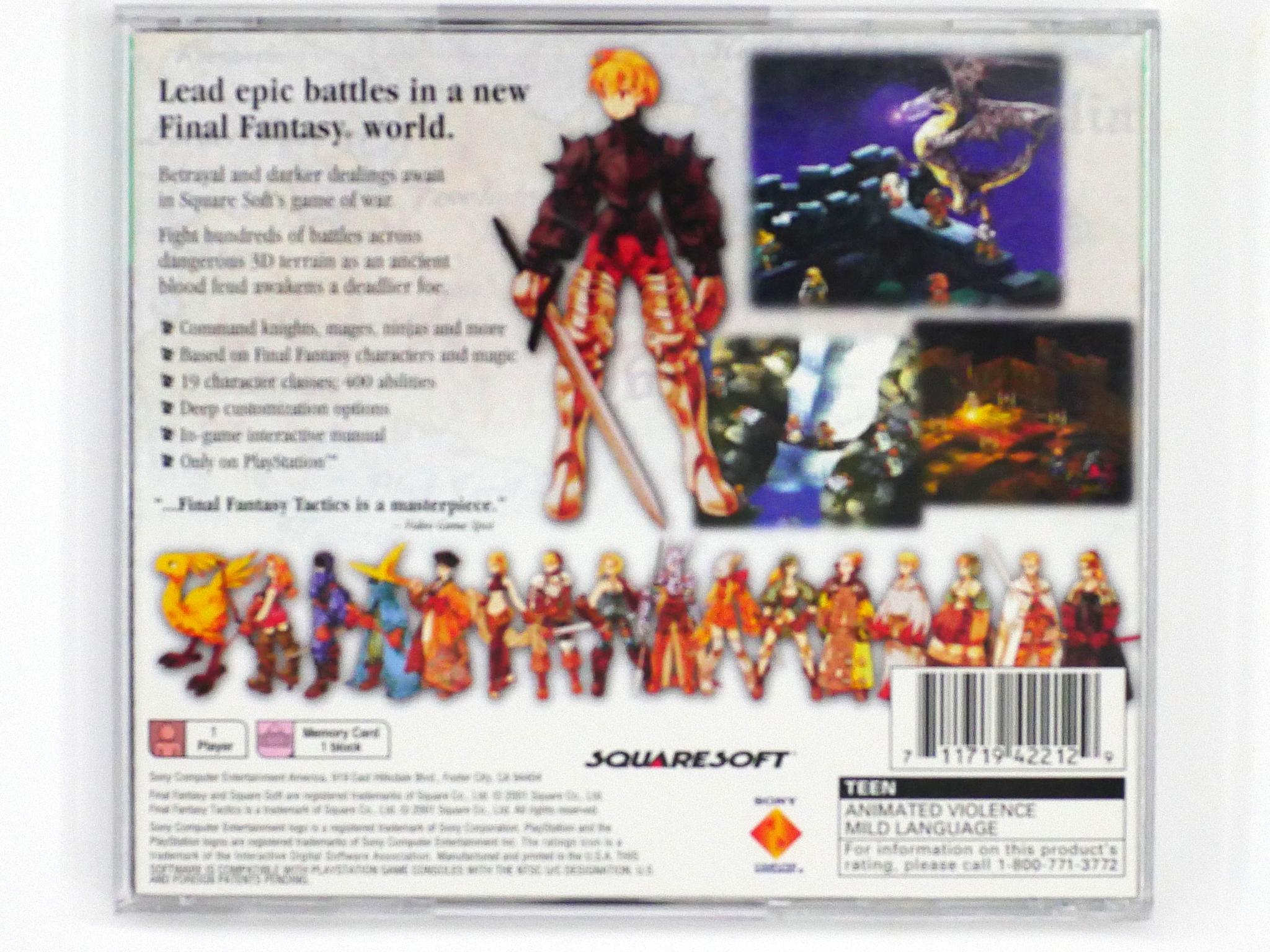 Final Fantasy Tactics, APE Escape, Monkey Hero PlayStation one game Bundle